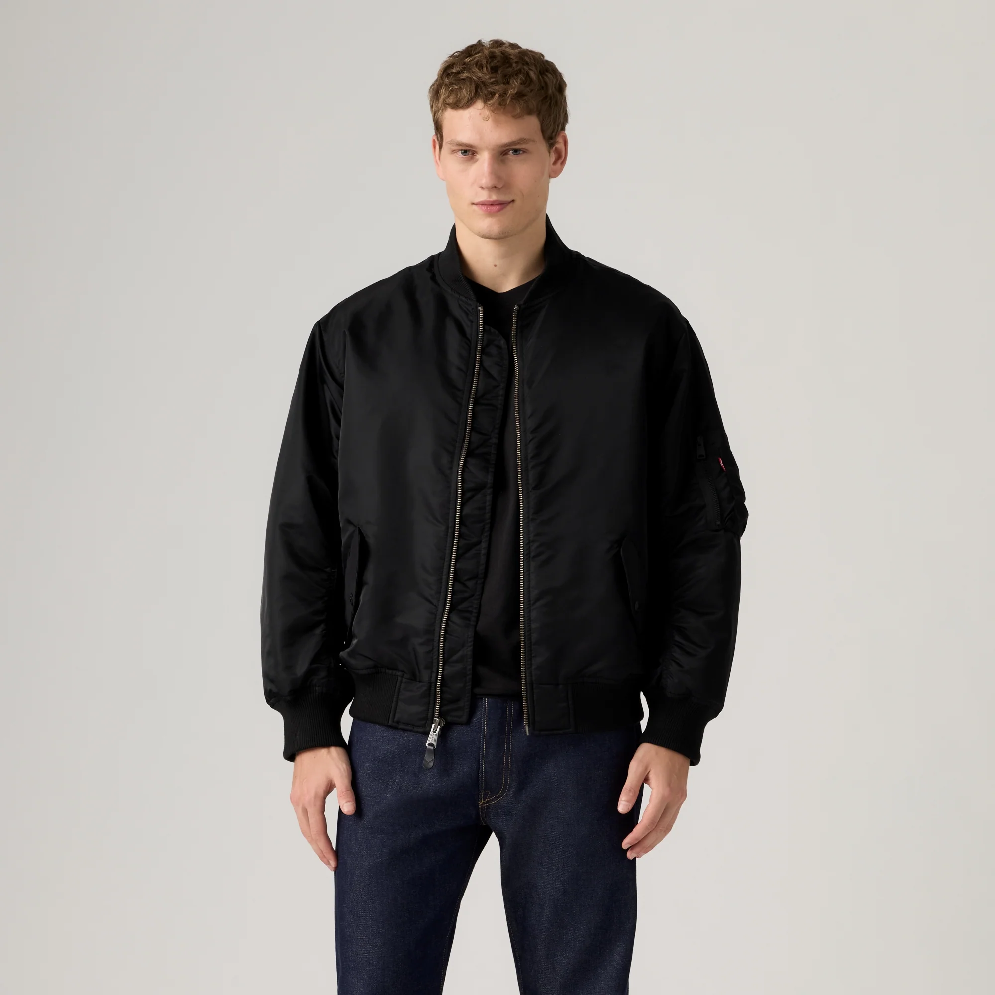 LEVI'S® MEN'S MA-1 BOMBER JACKET - BLUE - Image 2