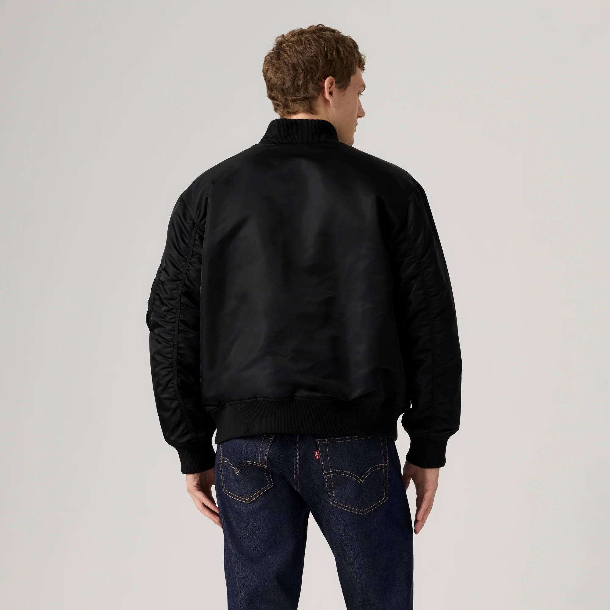 LEVI'S® MEN'S MA-1 BOMBER JACKET - BLUE - Image 3