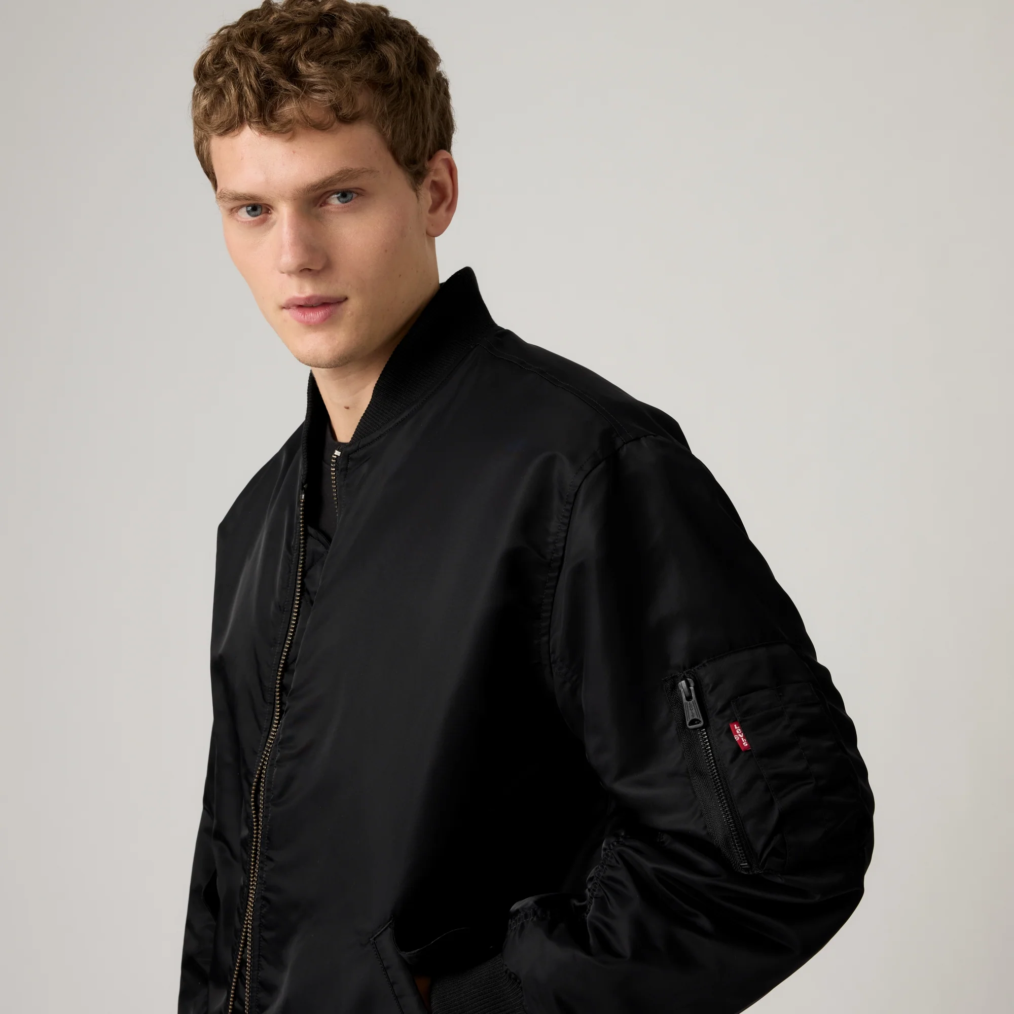 LEVI'S® MEN'S MA-1 BOMBER JACKET - BLUE - Image 4