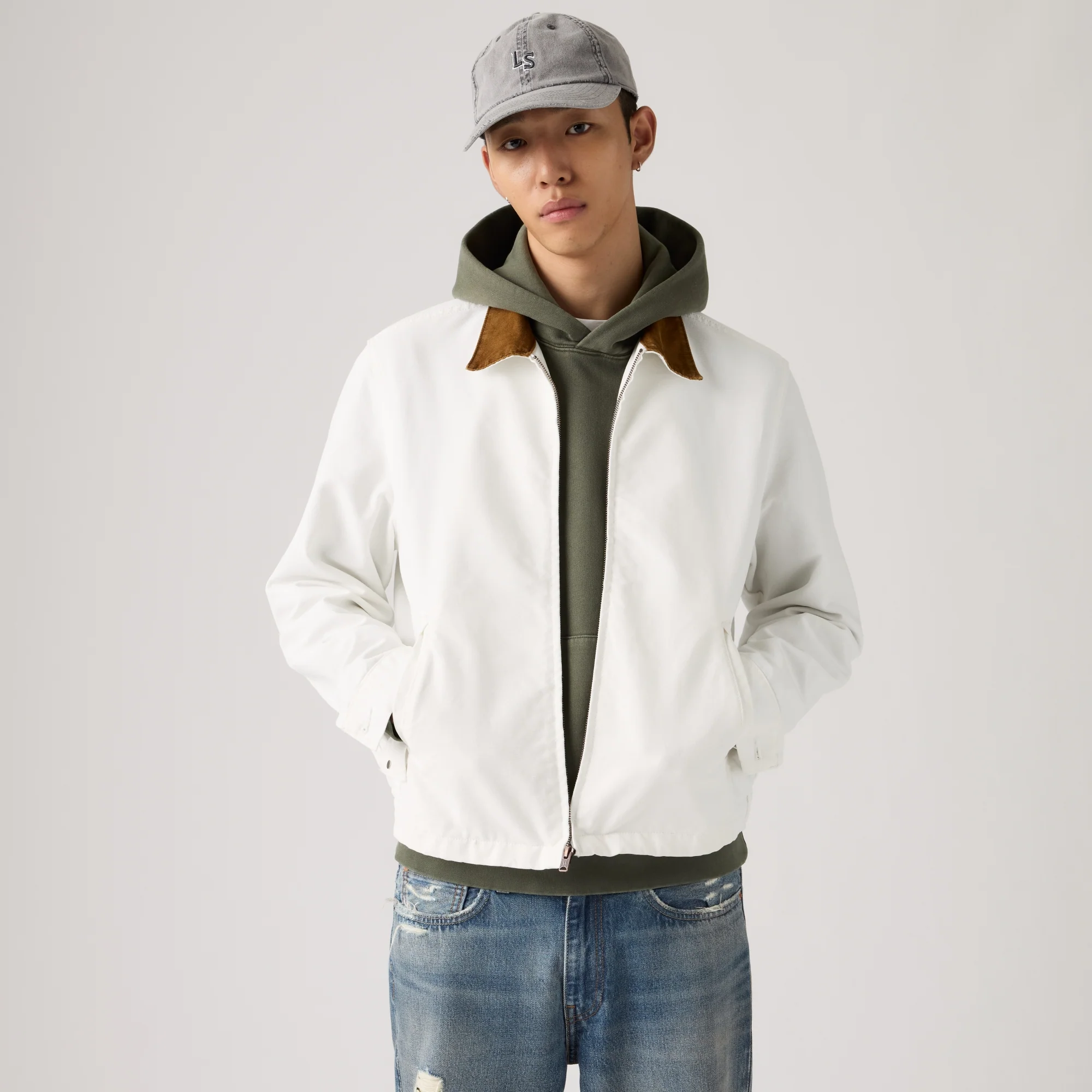 LEVI'S® MEN'S MECHANICS FULL-ZIP JACKET - NEUTRAL