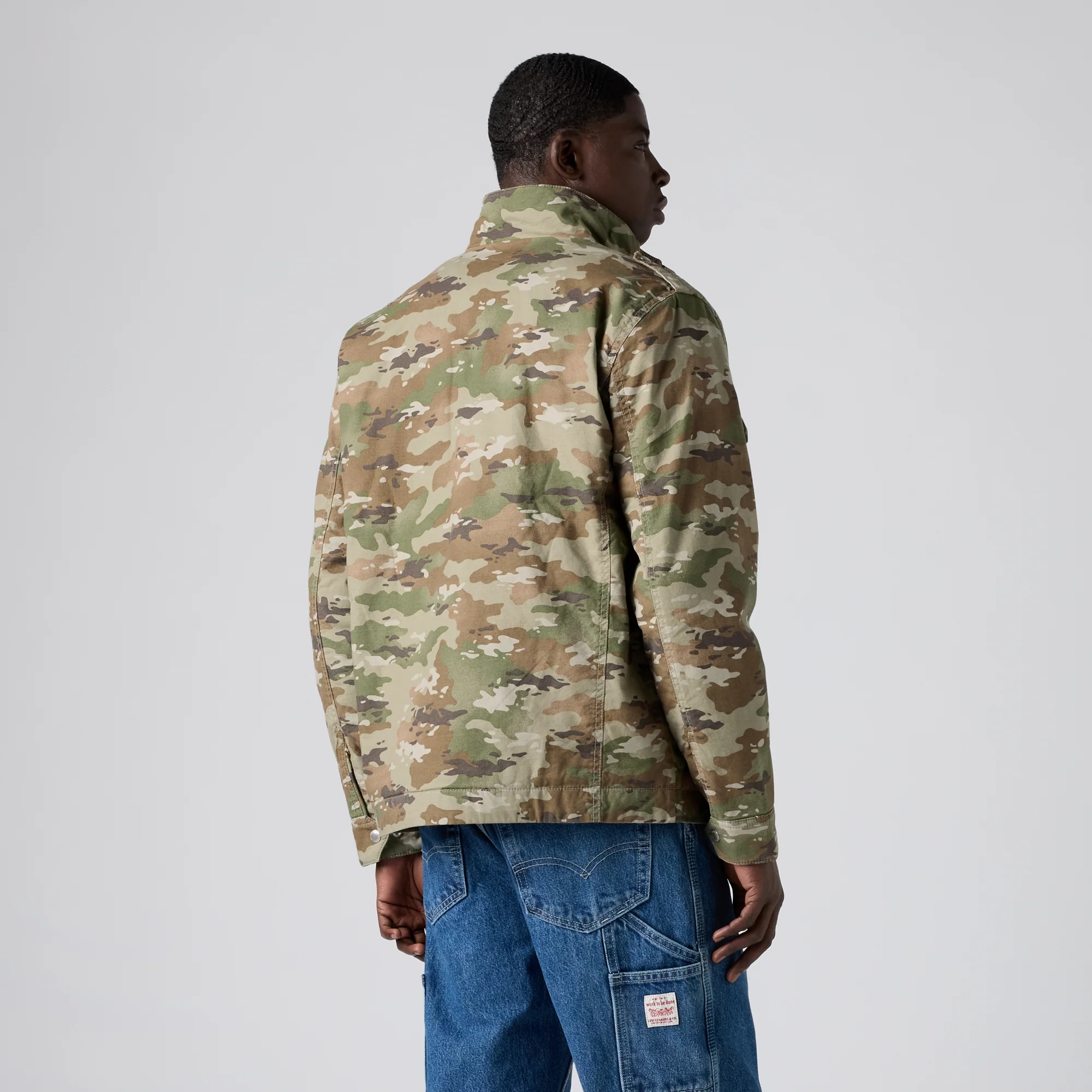 LEVI'S® MEN'S MENLO MILITARY JACKET - GREEN - Image 3