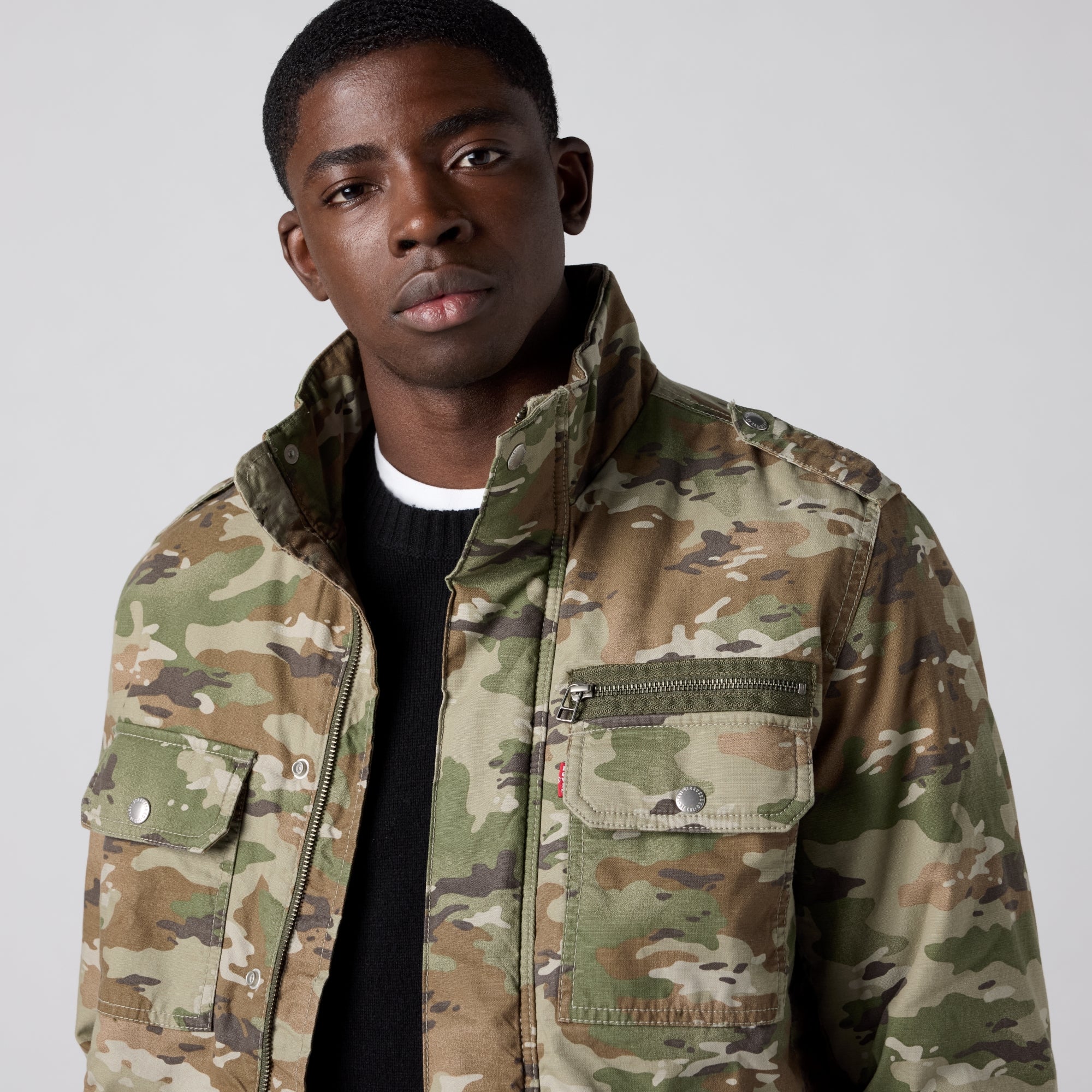 LEVI'S® MEN'S MENLO MILITARY JACKET - GREEN - Image 4