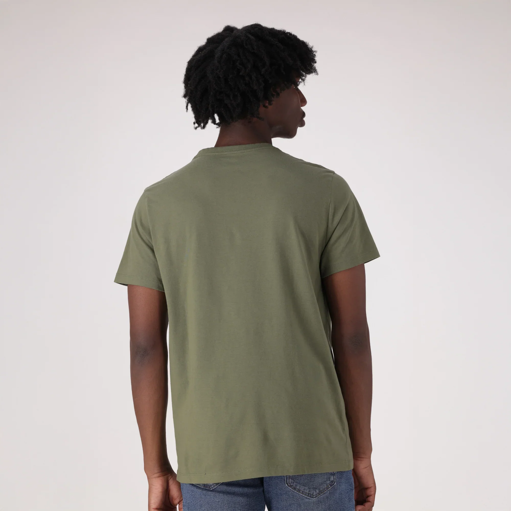 LEVI'S® MEN'S ORIGINAL HOUSEMARK V-NECK T-SHIRT - GREEN - Image 3