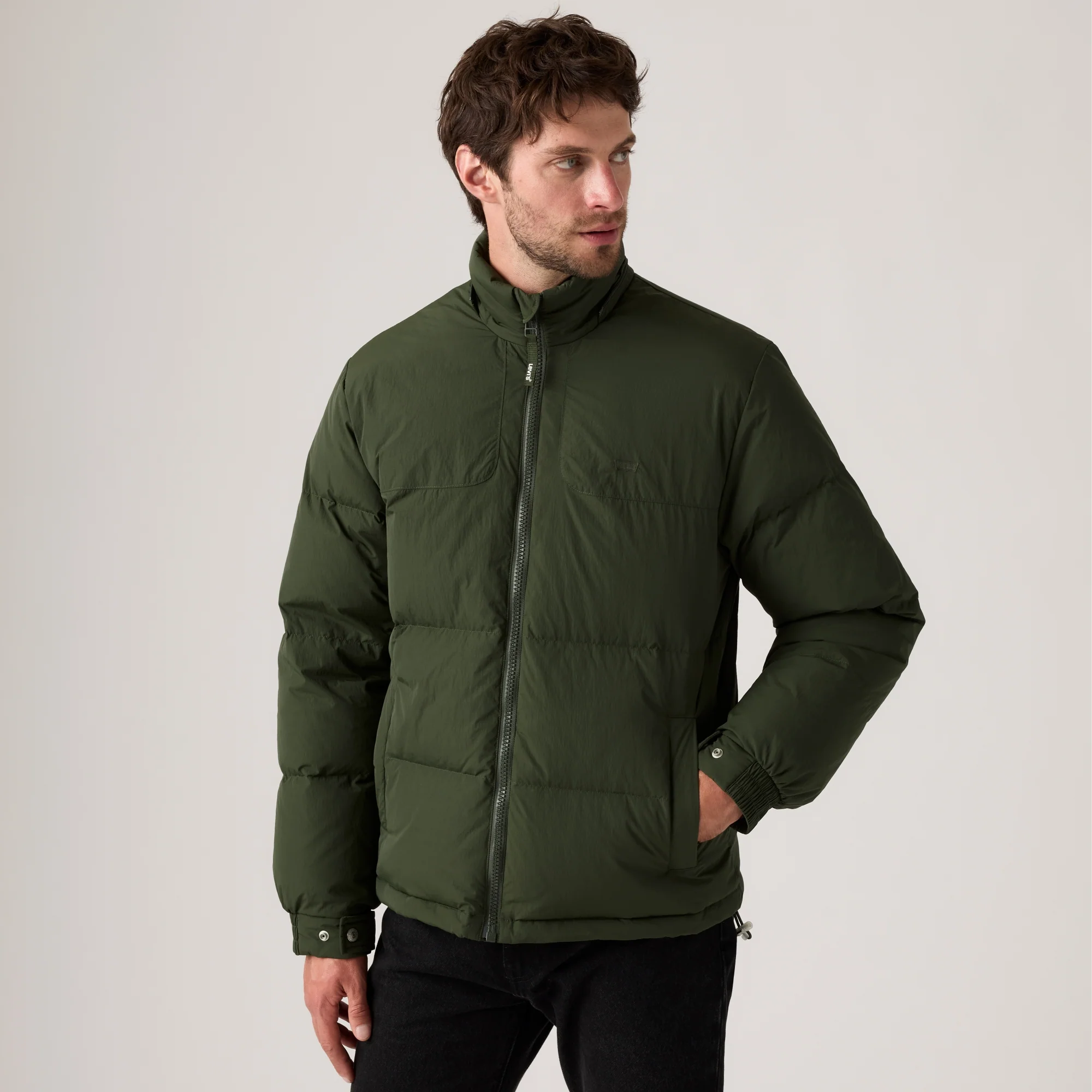 LEVI'S® MEN'S ROCKRIDGE PUFFER JACKET - GREEN - Image 4