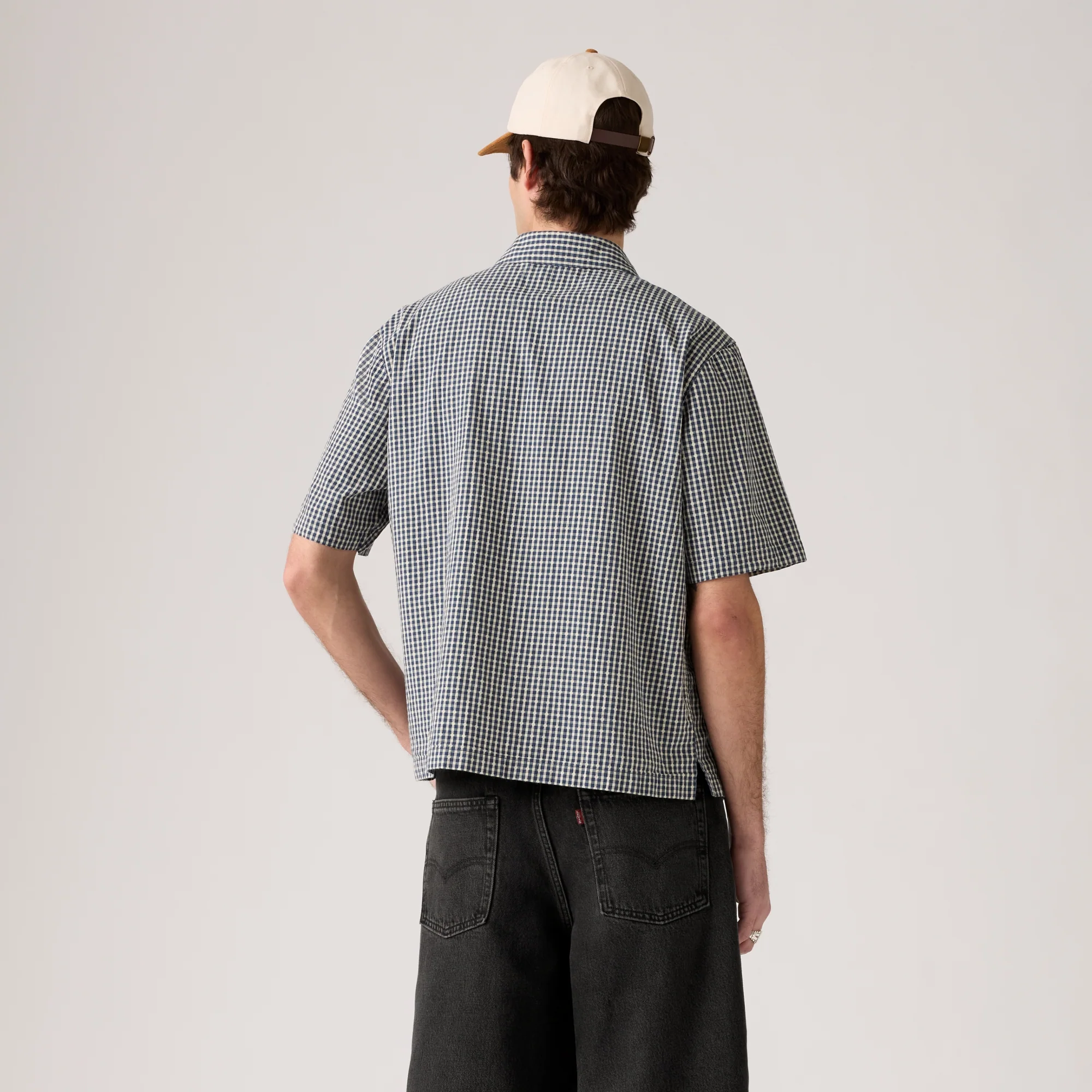LEVI'S® MEN'S SHORT-SLEEVE ZANDT CROPPED SHIRT - MULTI COLOUR - Image 3