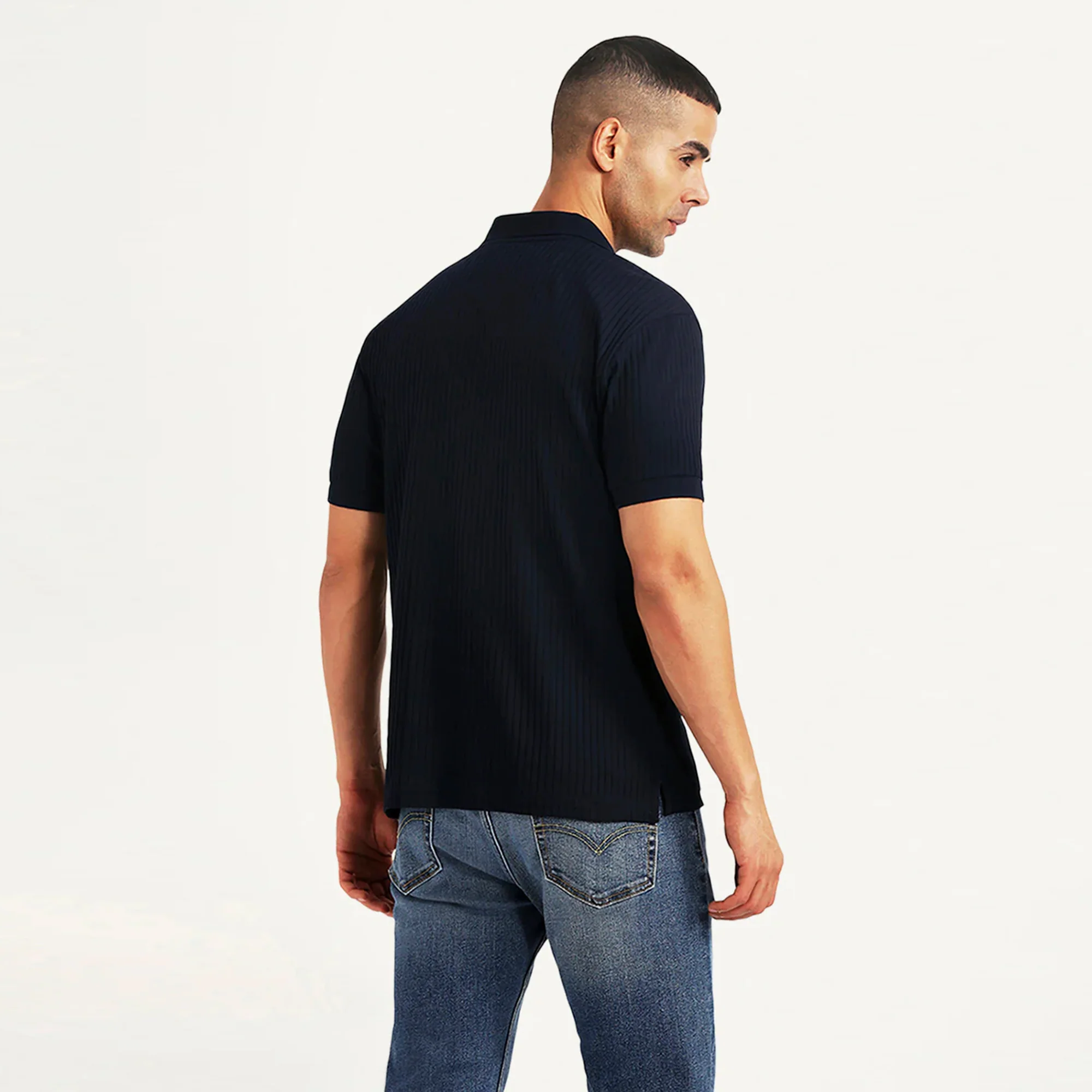 LEVI'S® MEN'S SLIM FIT POLO T-SHIRT - NAVY - Image 3