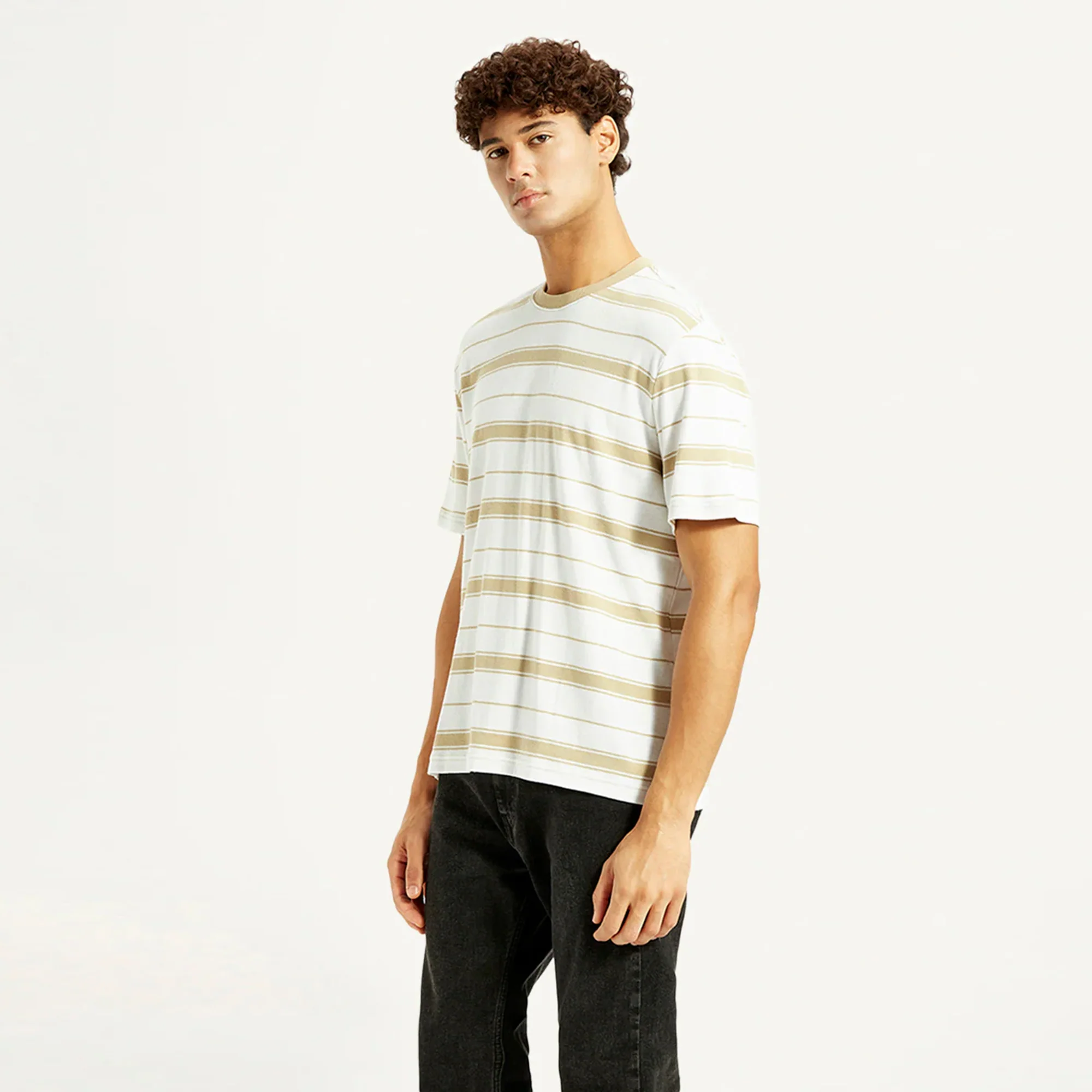 LEVI'S® MEN'S STRIPED CREW NECK T-SHIRT - MULTI COLOUR - Image 4