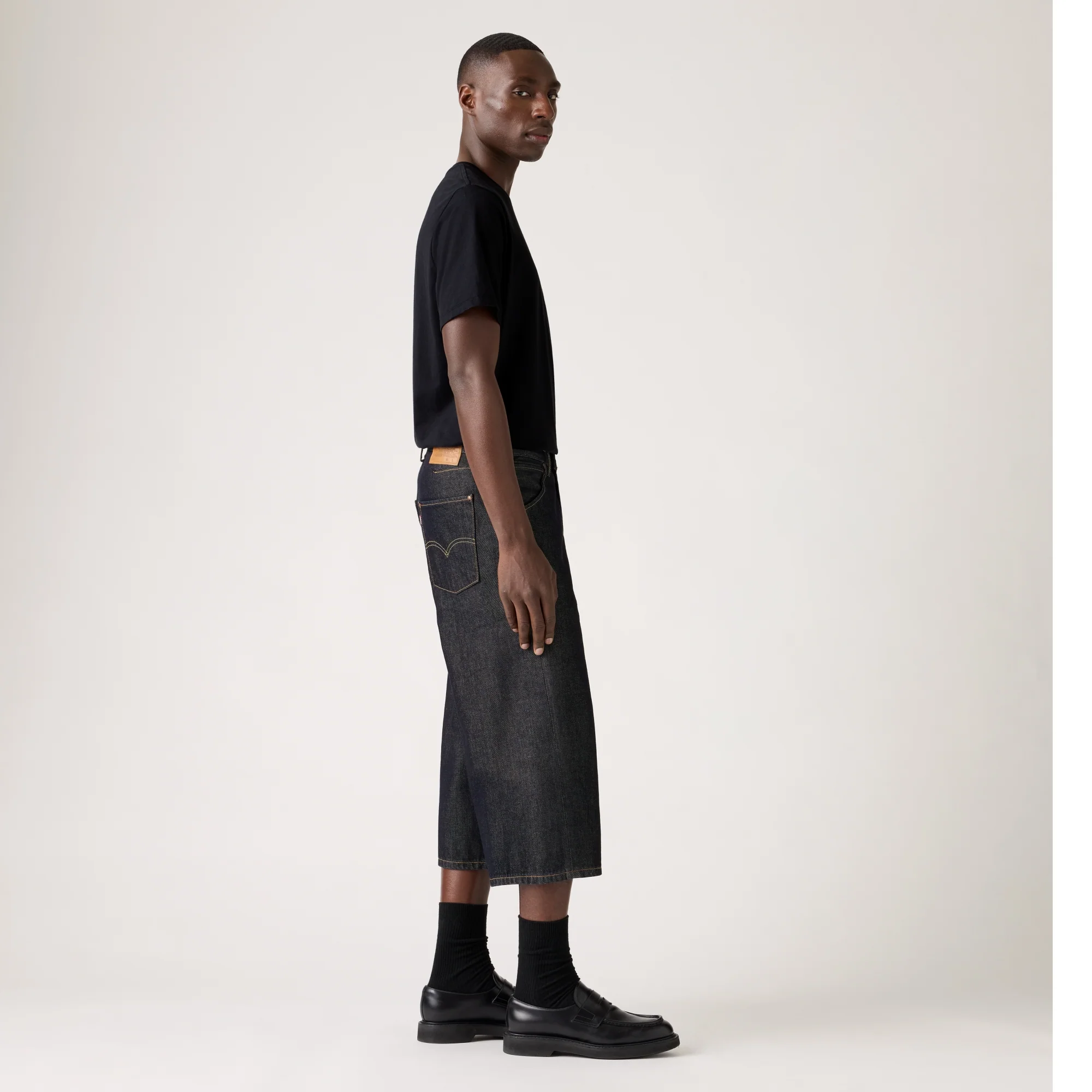 LEVI'S® MEN'S TWISTED BAGGY CAPRIS - DARK INDIGO - FLAT FINISH - Image 4