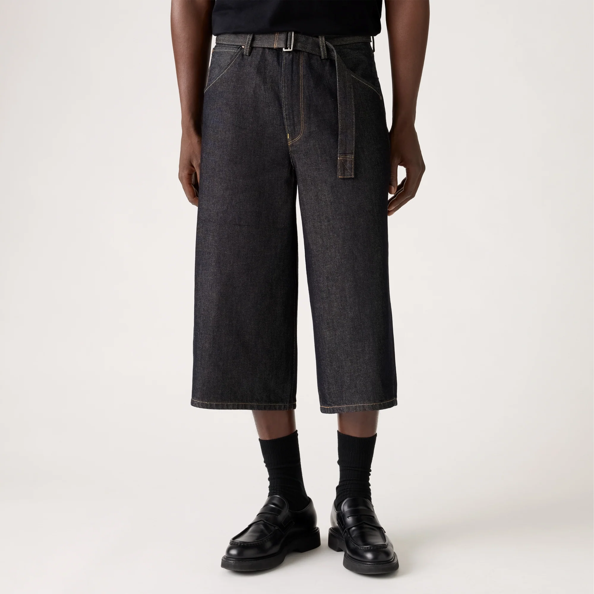 LEVI'S® MEN'S TWISTED BAGGY CAPRIS - DARK INDIGO - FLAT FINISH - Image 5