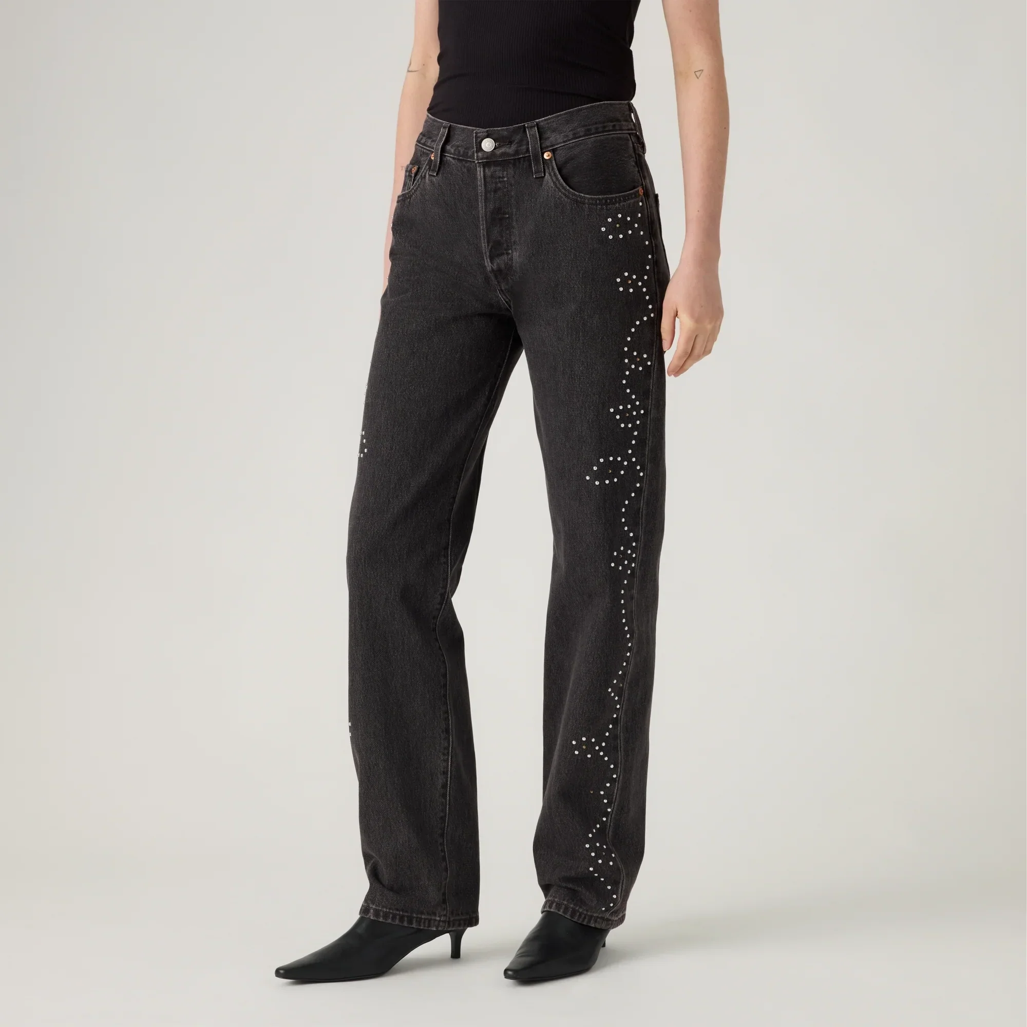LEVI'S® WOMEN'S 501® '90S JEANS - BLACK - Image 5