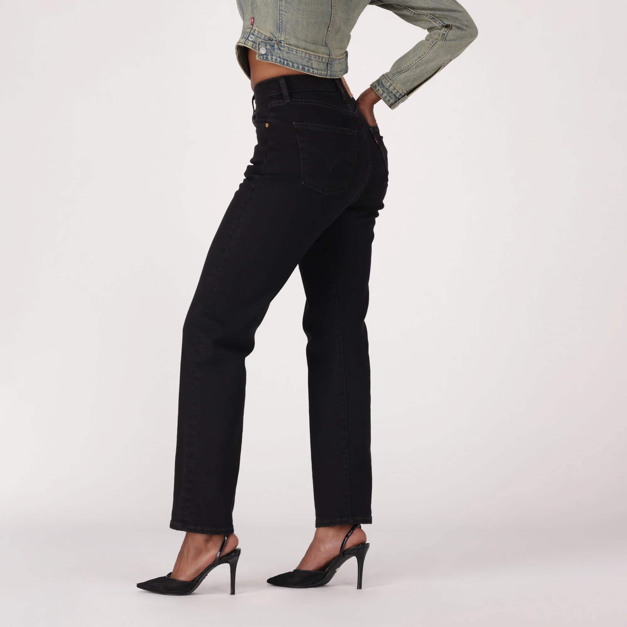 LEVI'S® WOMEN'S 501® CURVE JEANS - BLACK - Image 4