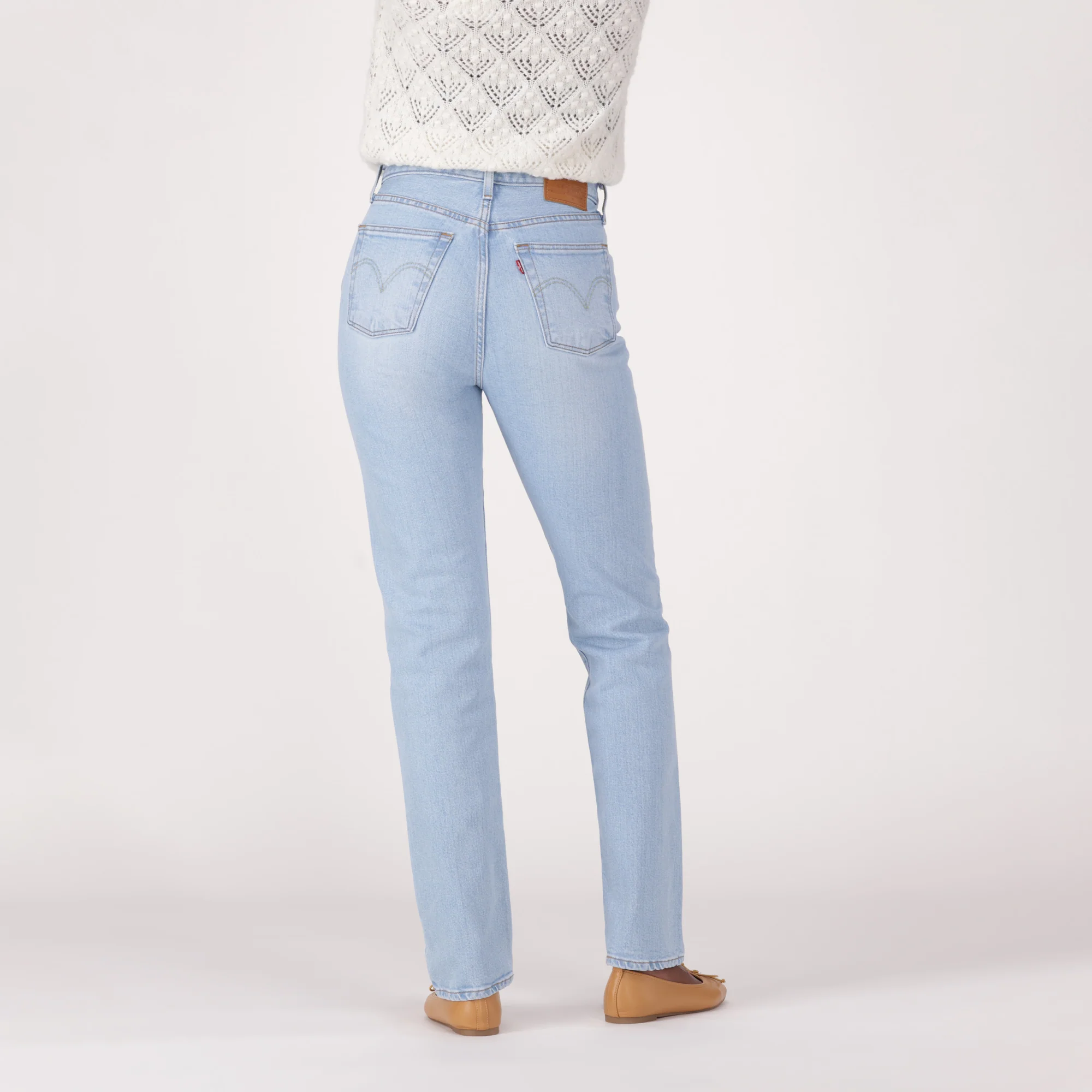 LEVI'S® WOMEN'S 501® ORIGINAL JEANS - MED INDIGO - WORN IN - Image 3
