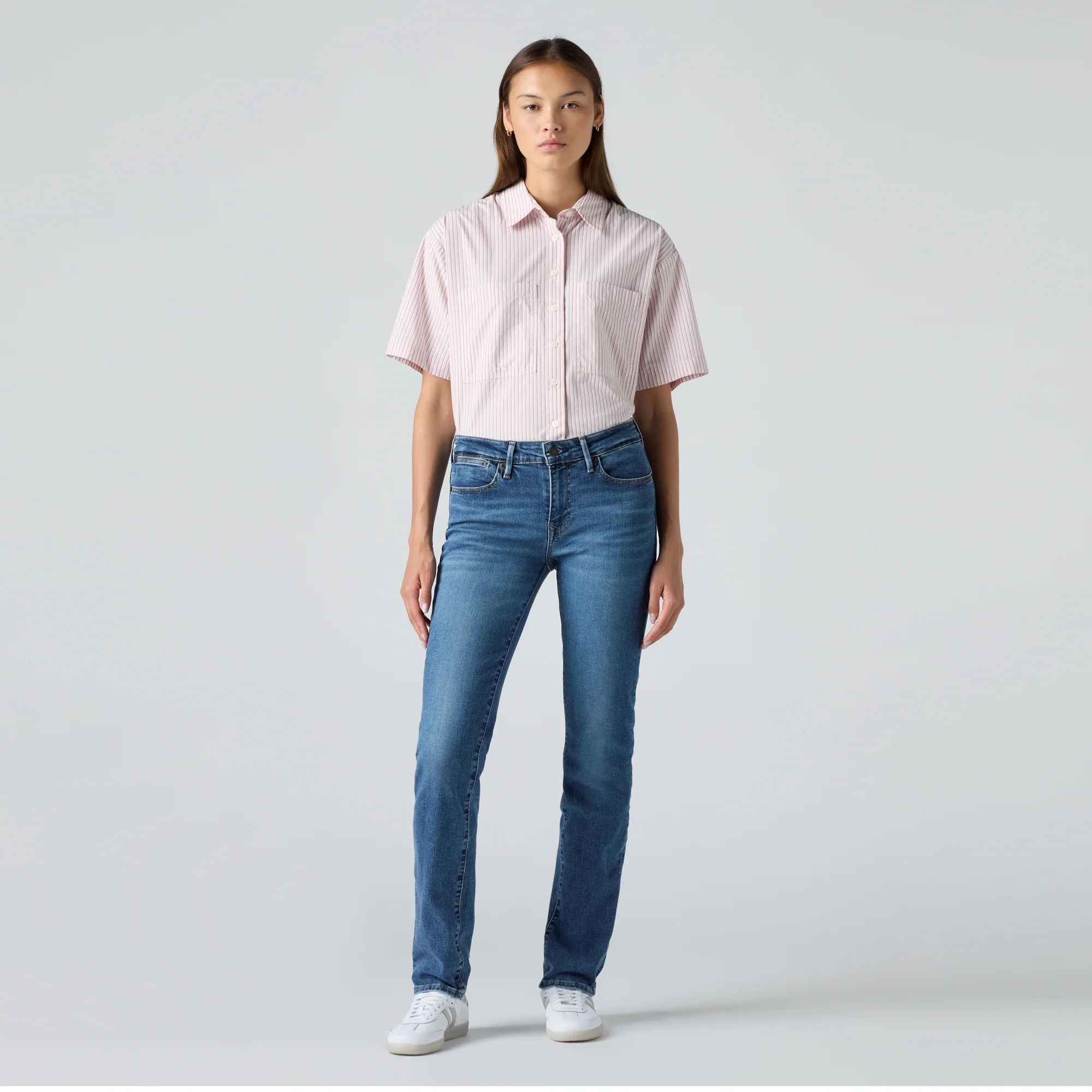 LEVI'S® WOMEN'S 712 SLIM WELT POCKET - MED INDIGO - FLAT FINISH - Image 2