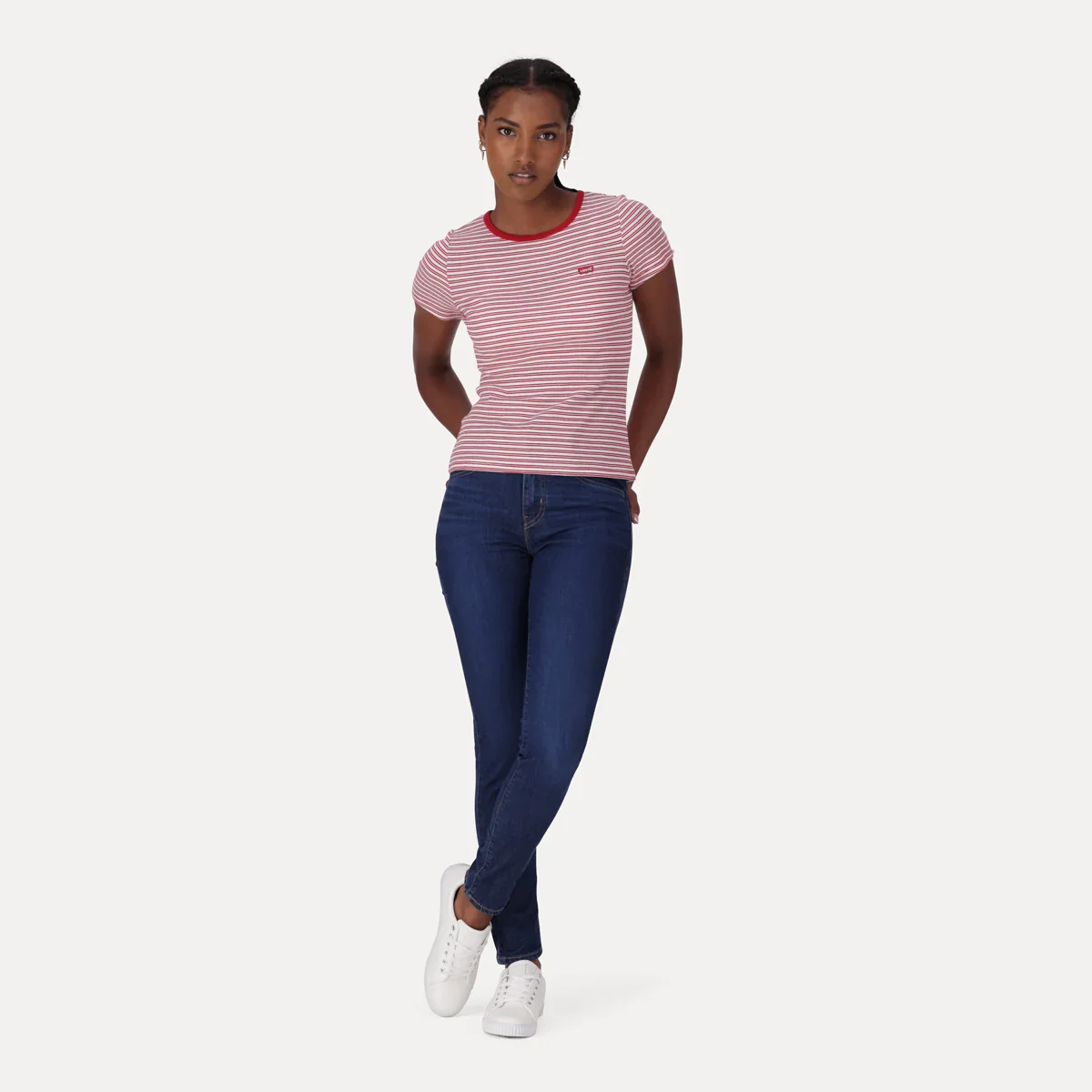 LEVI'S® WOMEN'S 720 HIGH-RISE SUPER SKINNY JEANS - DARK INDIGO - WORN IN - Image 6