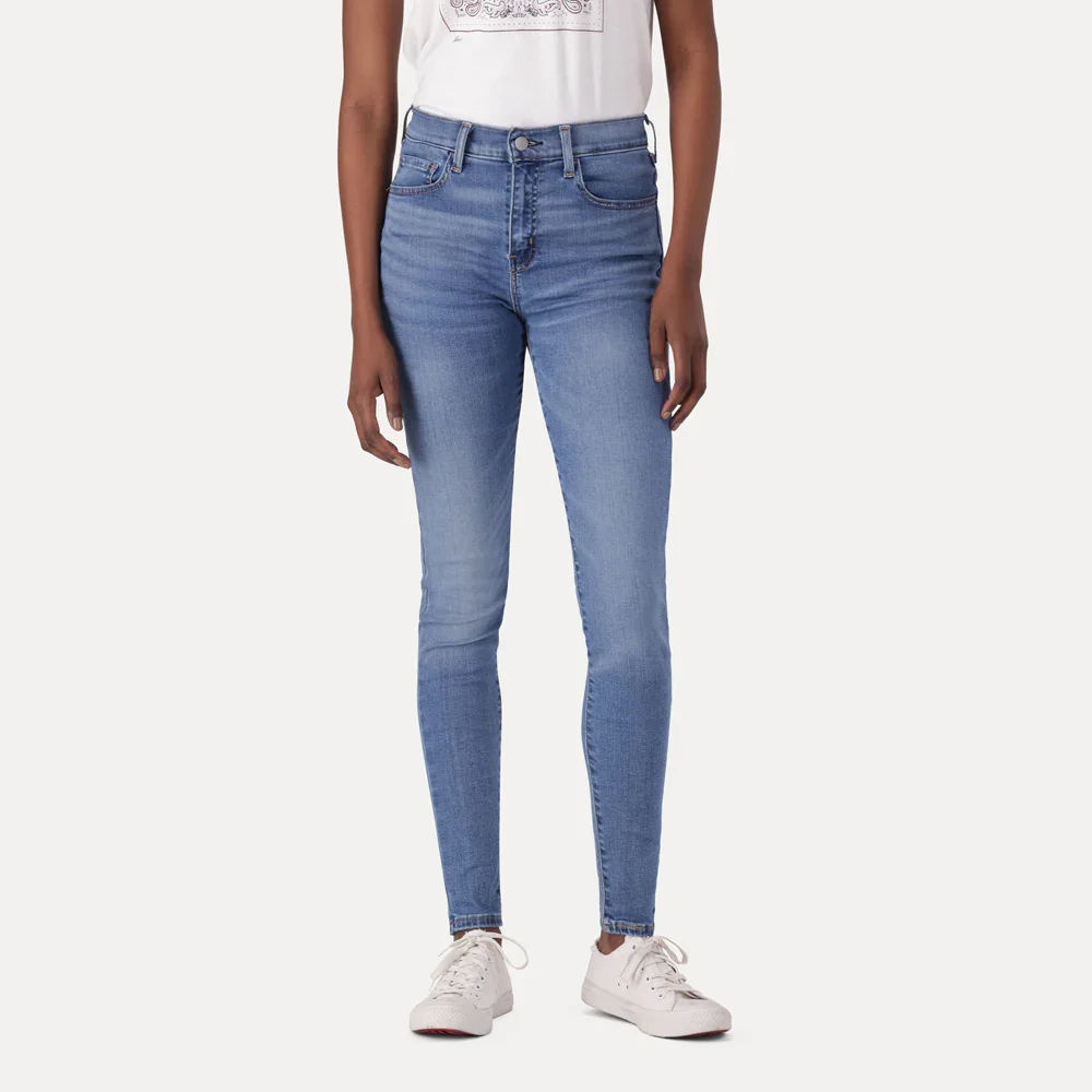 LEVI'S® WOMEN'S 720 HIGH-RISE SUPER SKINNY JEANS - MED INDIGO - WORN IN - Image 6