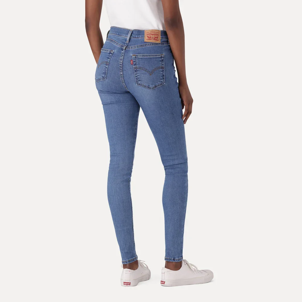LEVI'S® WOMEN'S 720 HIGH-RISE SUPER SKINNY JEANS - MED INDIGO - WORN IN - Image 7