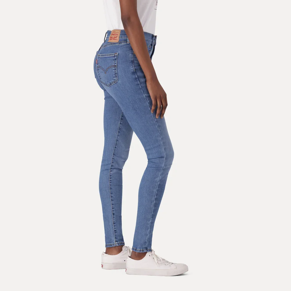 LEVI'S® WOMEN'S 720 HIGH-RISE SUPER SKINNY JEANS - MED INDIGO - WORN IN - Image 8