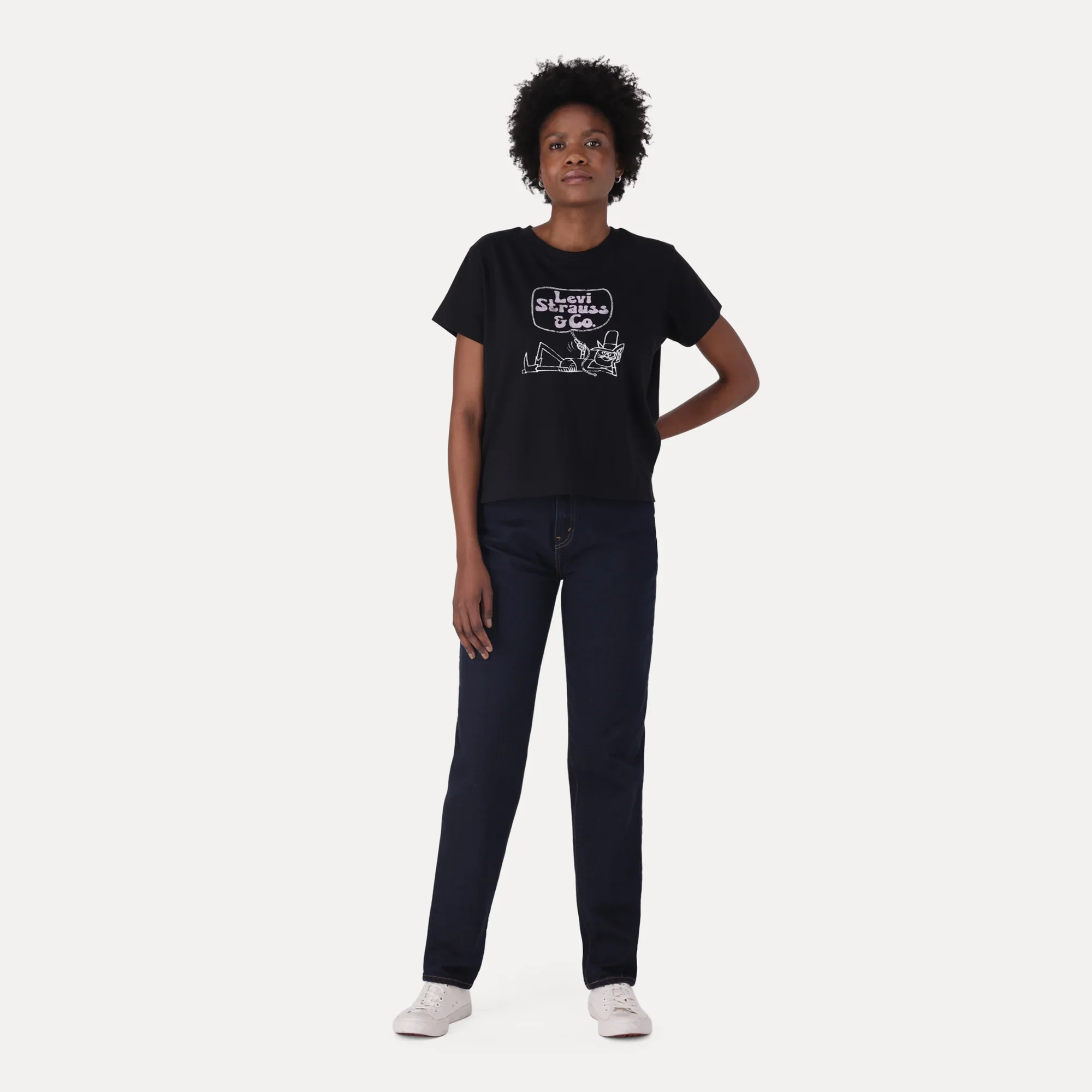 LEVI'S® WOMEN'S '80S MOM JEANS - DARK INDIGO - FLAT FINISH - Image 6