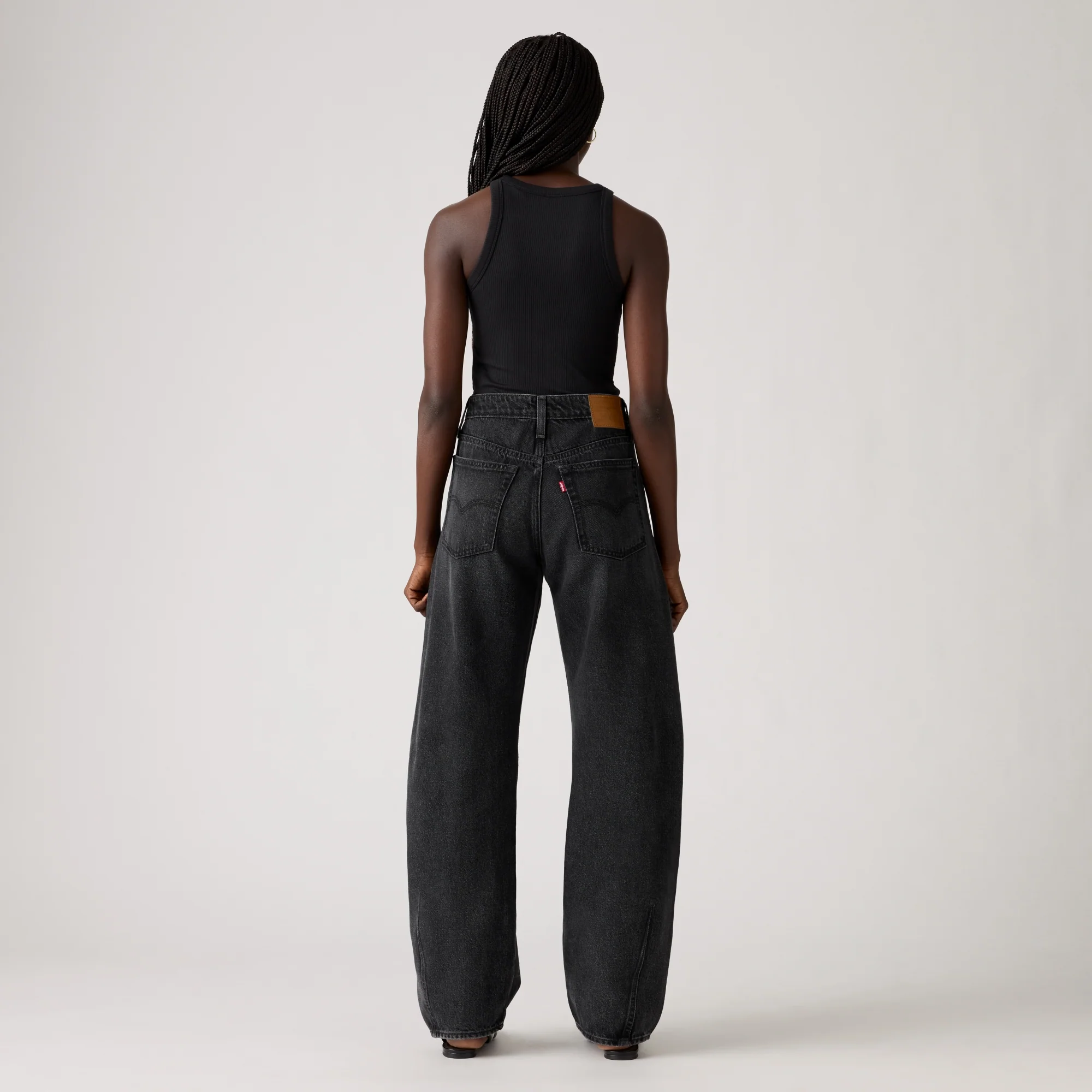 LEVI'S® WOMEN'S BAGGY DAD BARREL JEANS - BLACK - Image 3