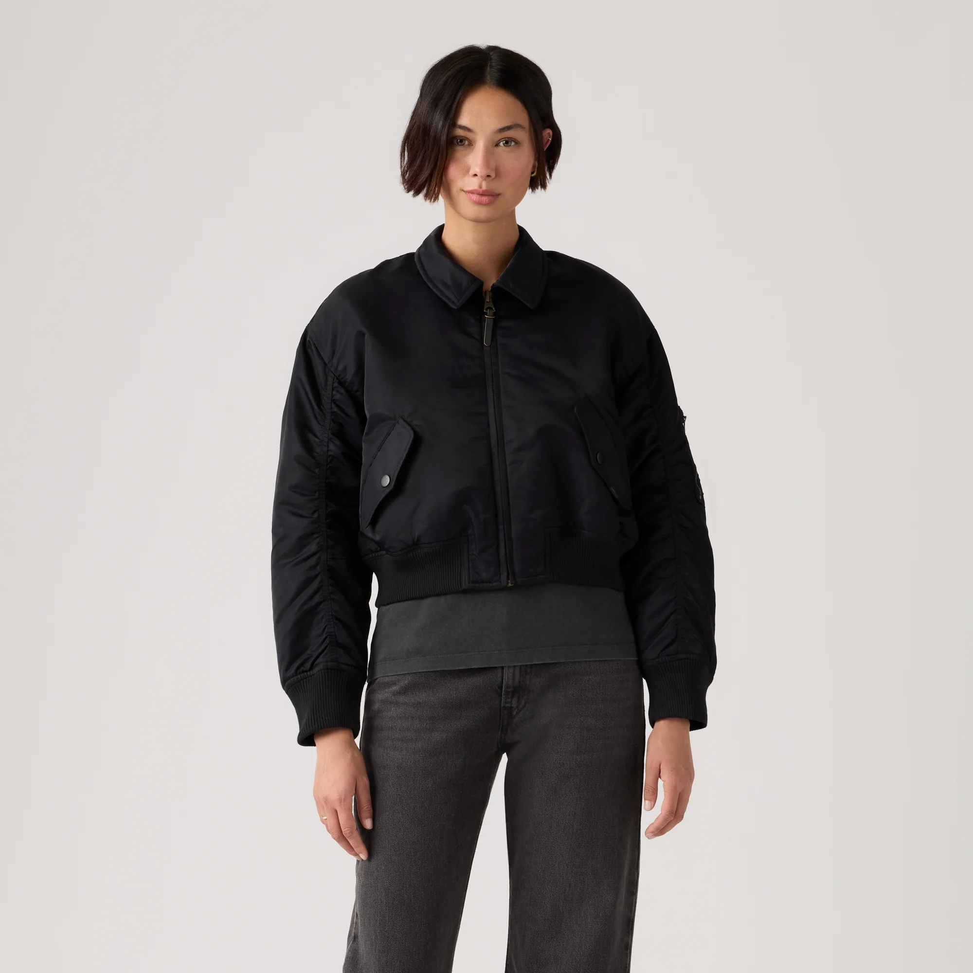 LEVI'S® WOMEN'S BOWIE CROPPED BOMBER JACKET - MULTI COLOUR - Image 2