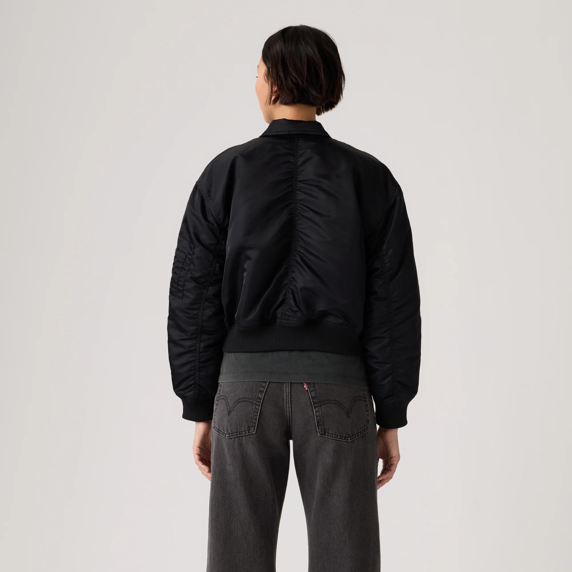 LEVI'S® WOMEN'S BOWIE CROPPED BOMBER JACKET - MULTI COLOUR - Image 3