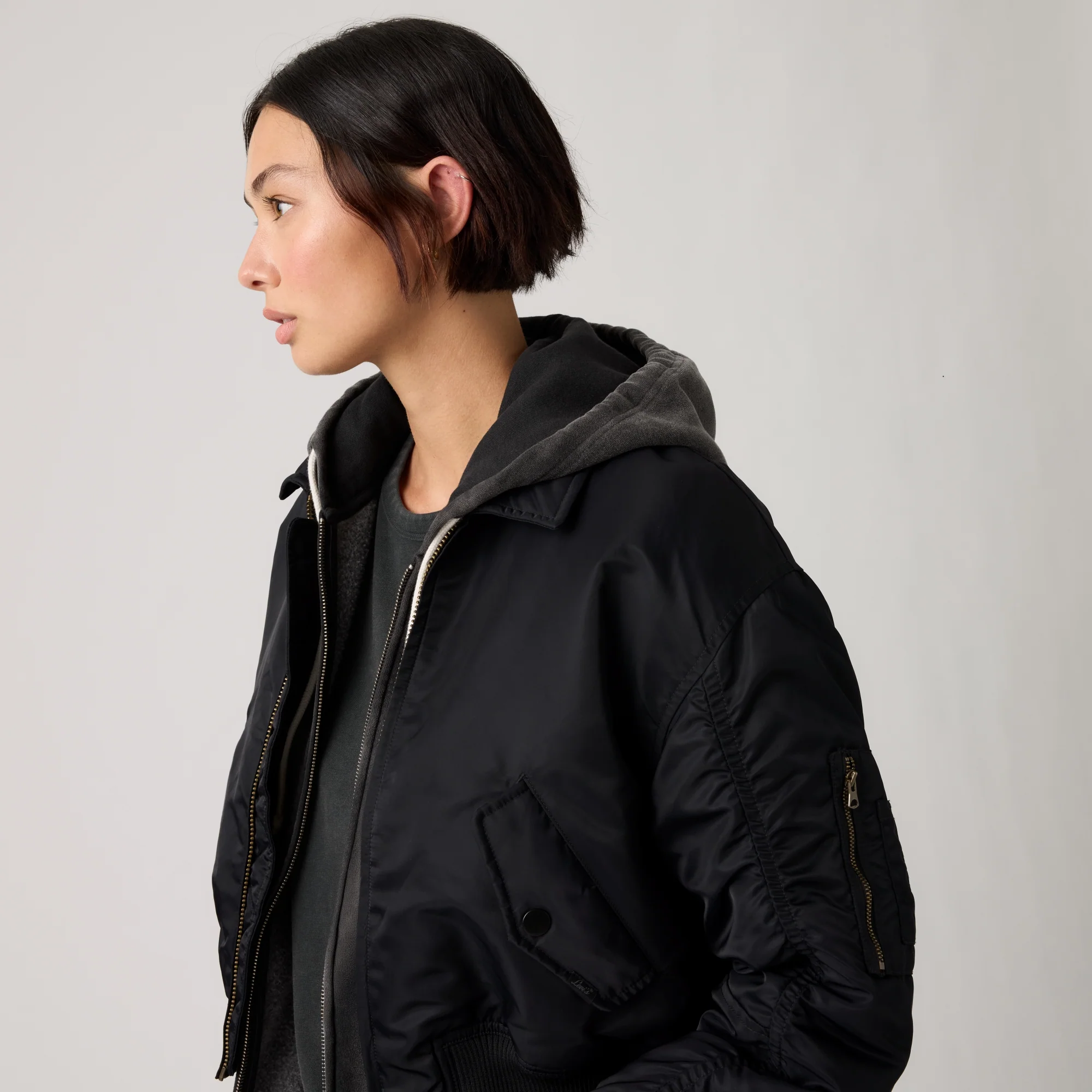 LEVI'S® WOMEN'S BOWIE CROPPED BOMBER JACKET - MULTI COLOUR - Image 4