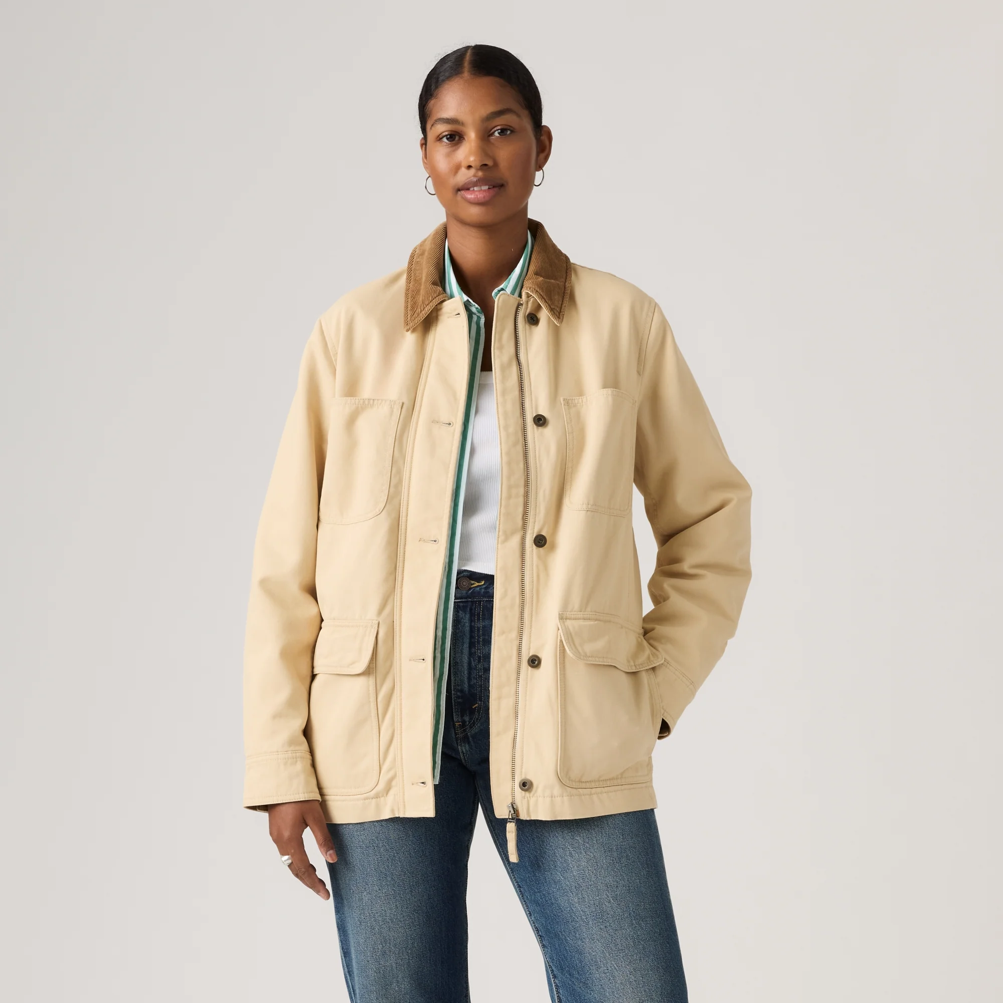 LEVI'S® WOMEN'S BREE BARN JACKET - GREY - Image 2