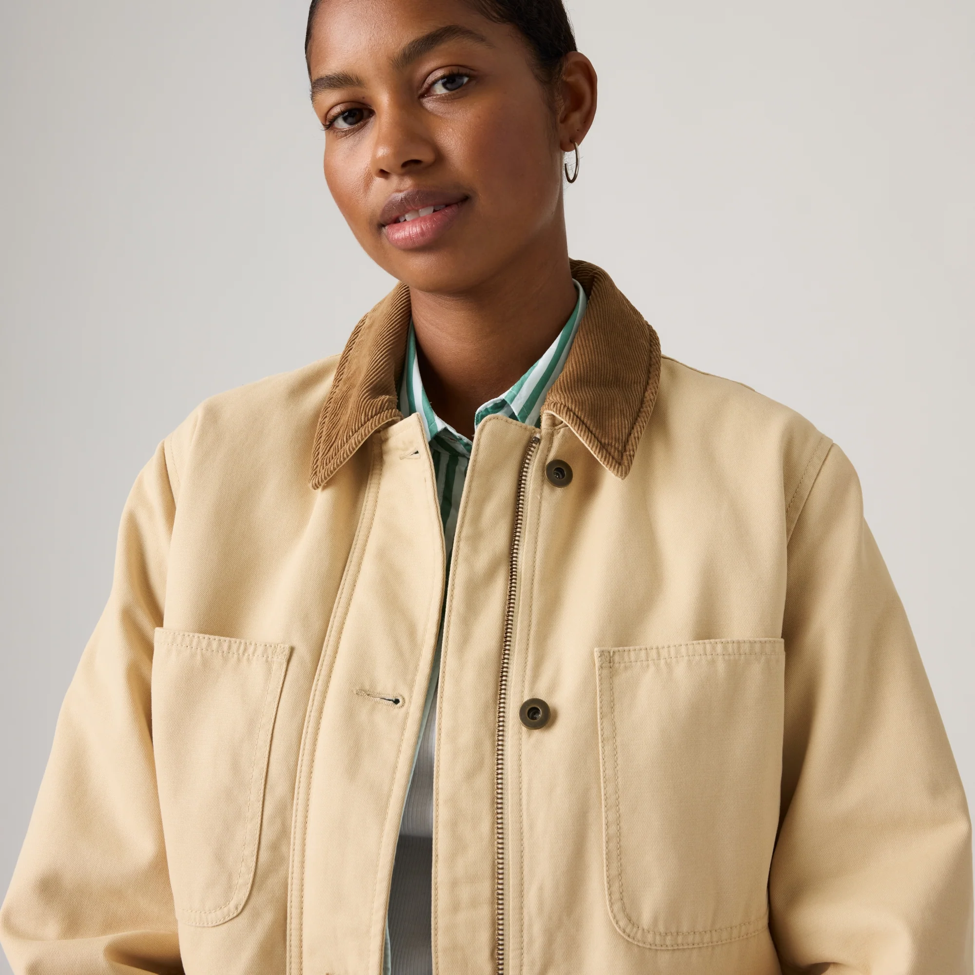 LEVI'S® WOMEN'S BREE BARN JACKET - GREY - Image 4