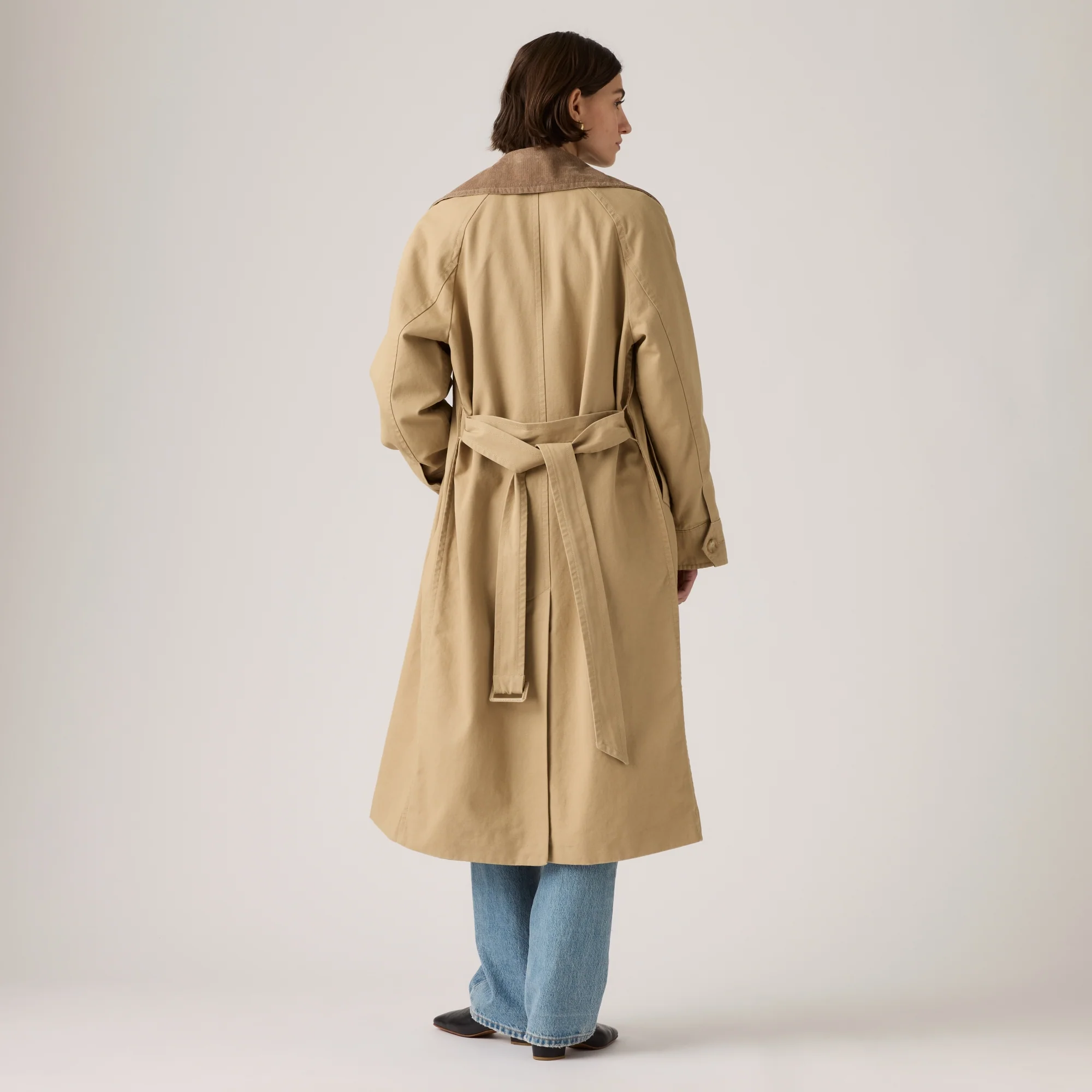 LEVI'S® WOMEN'S BREE CLASSIC LONG TRENCH COAT - TAN - Image 3