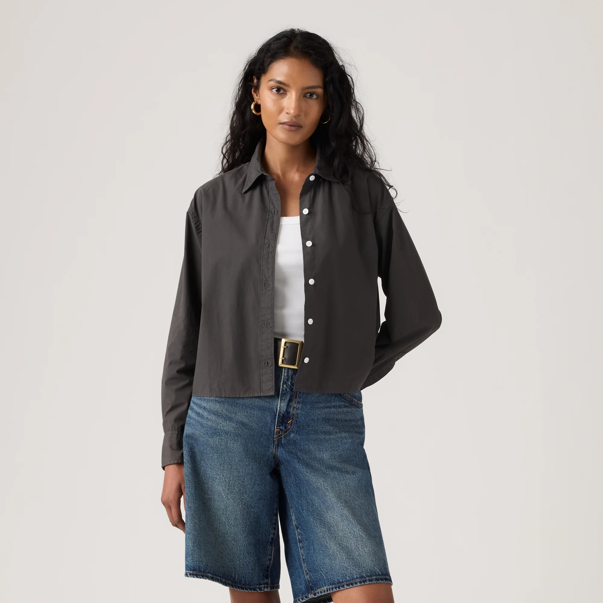 LEVI'S® WOMEN'S CROPPED HARLIE SHIRT - MULTI COLOUR - Image 2