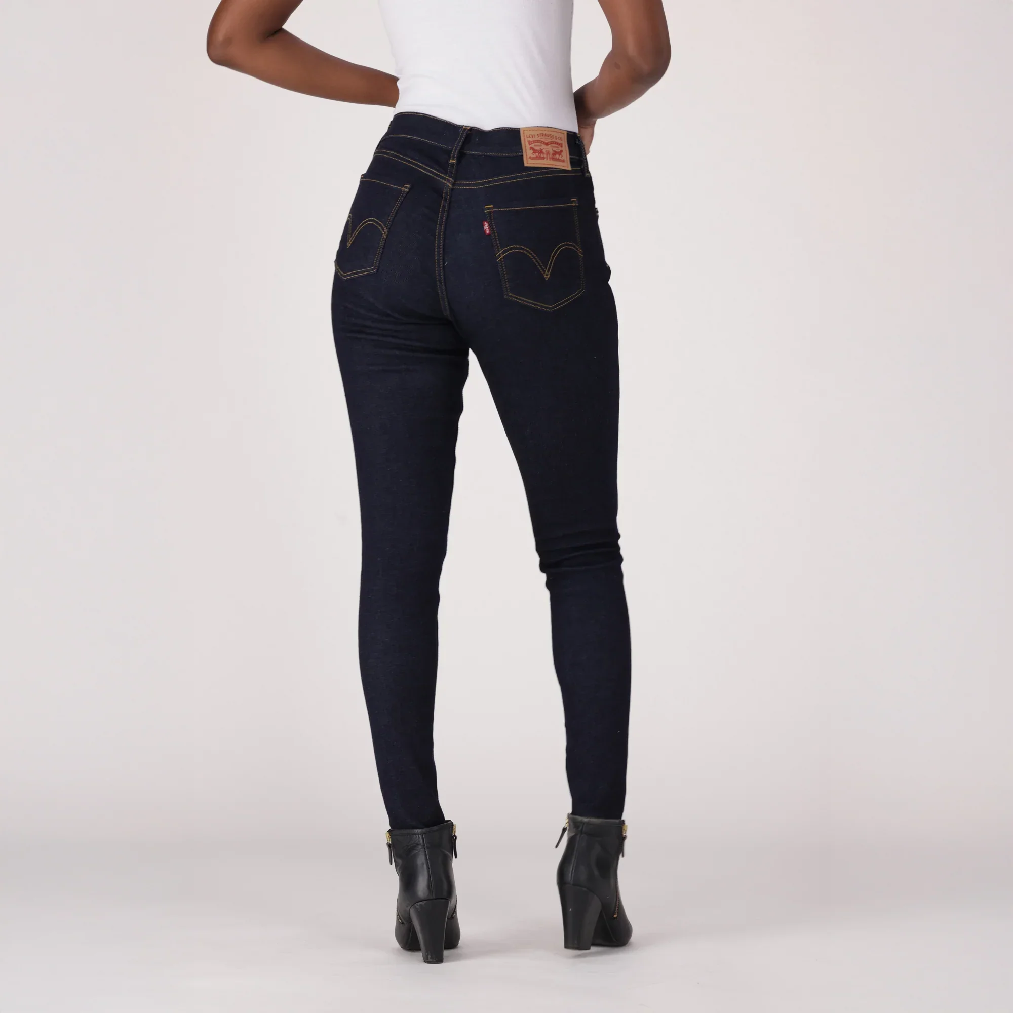LEVI'S® WOMEN'S CURVY SUPER SKINNY - DARK INDIGO - FLAT FINISH - Image 3