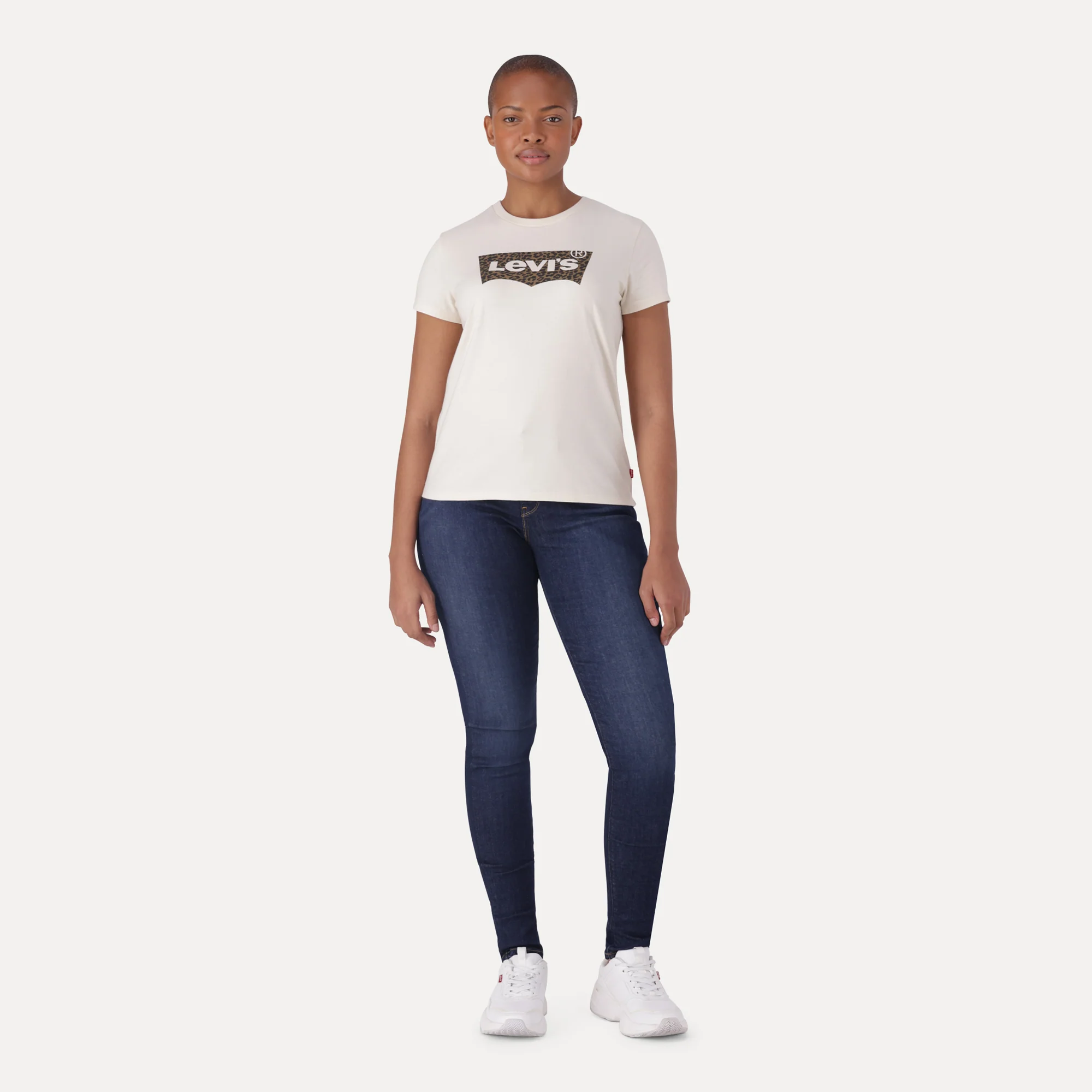 LEVI'S® WOMEN'S CURVY SUPER SKINNY - MED INDIGO - WORN IN - Image 6