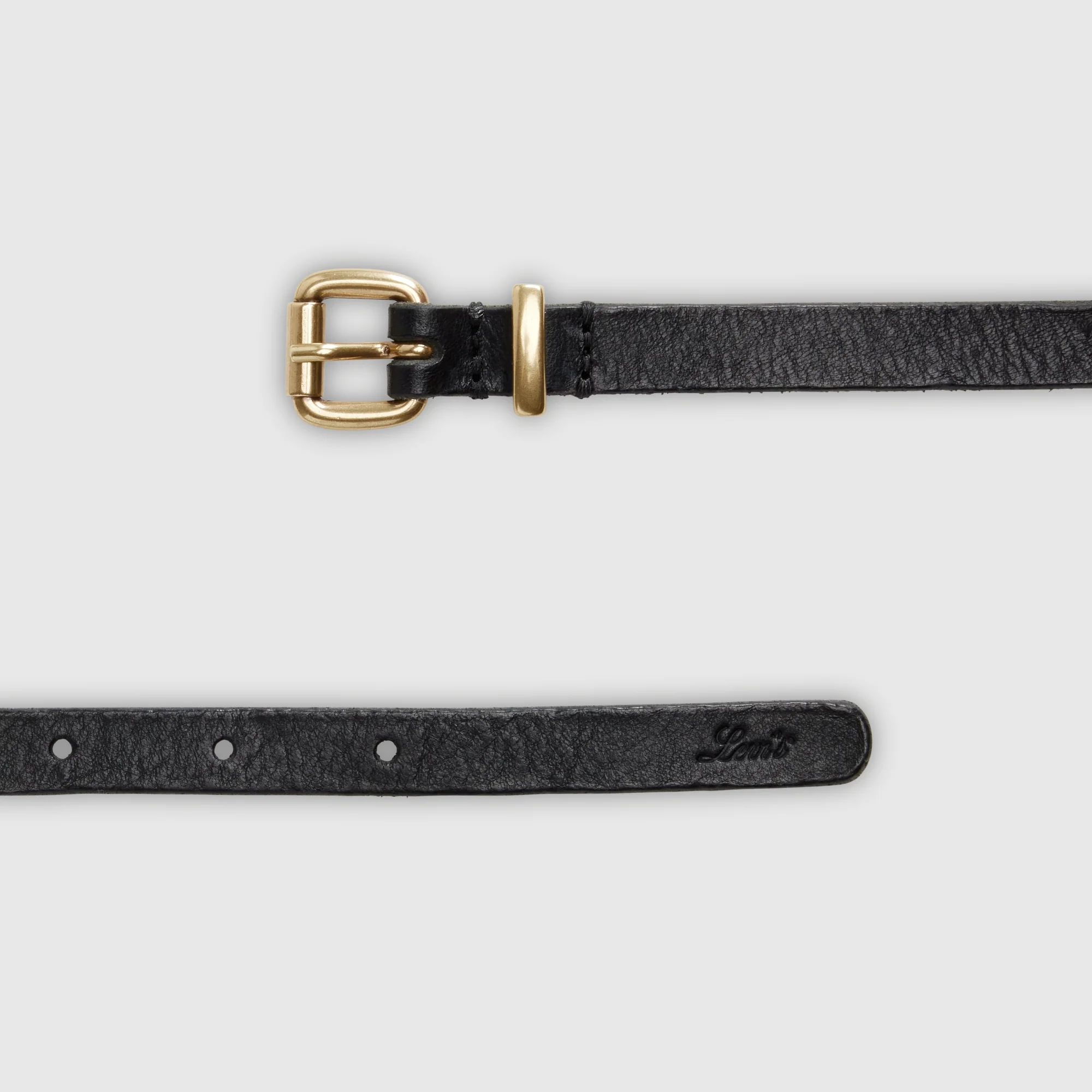 LEVI'S® WOMEN'S DILLON NARROW BELT - BLACK - Image 3