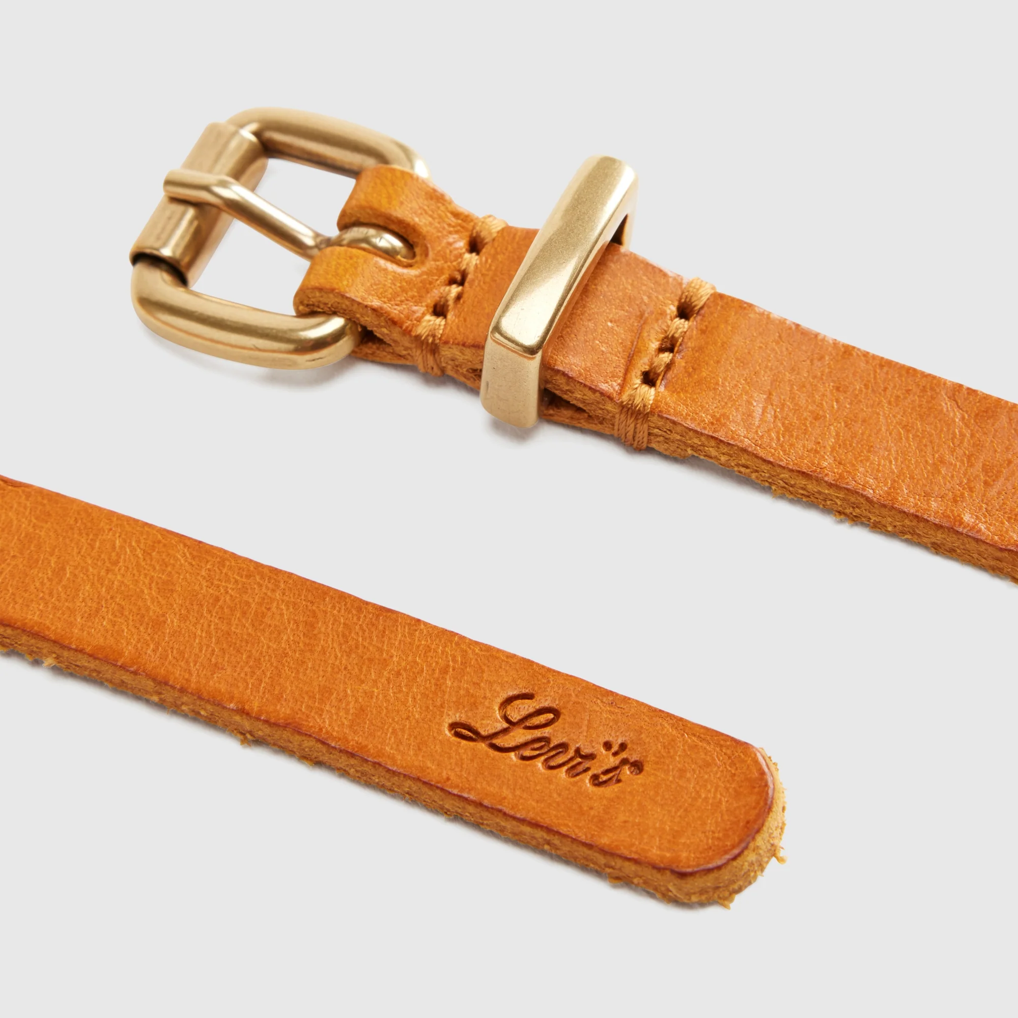 LEVI'S® WOMEN'S DILLON NARROW BELT - TAN - Image 4