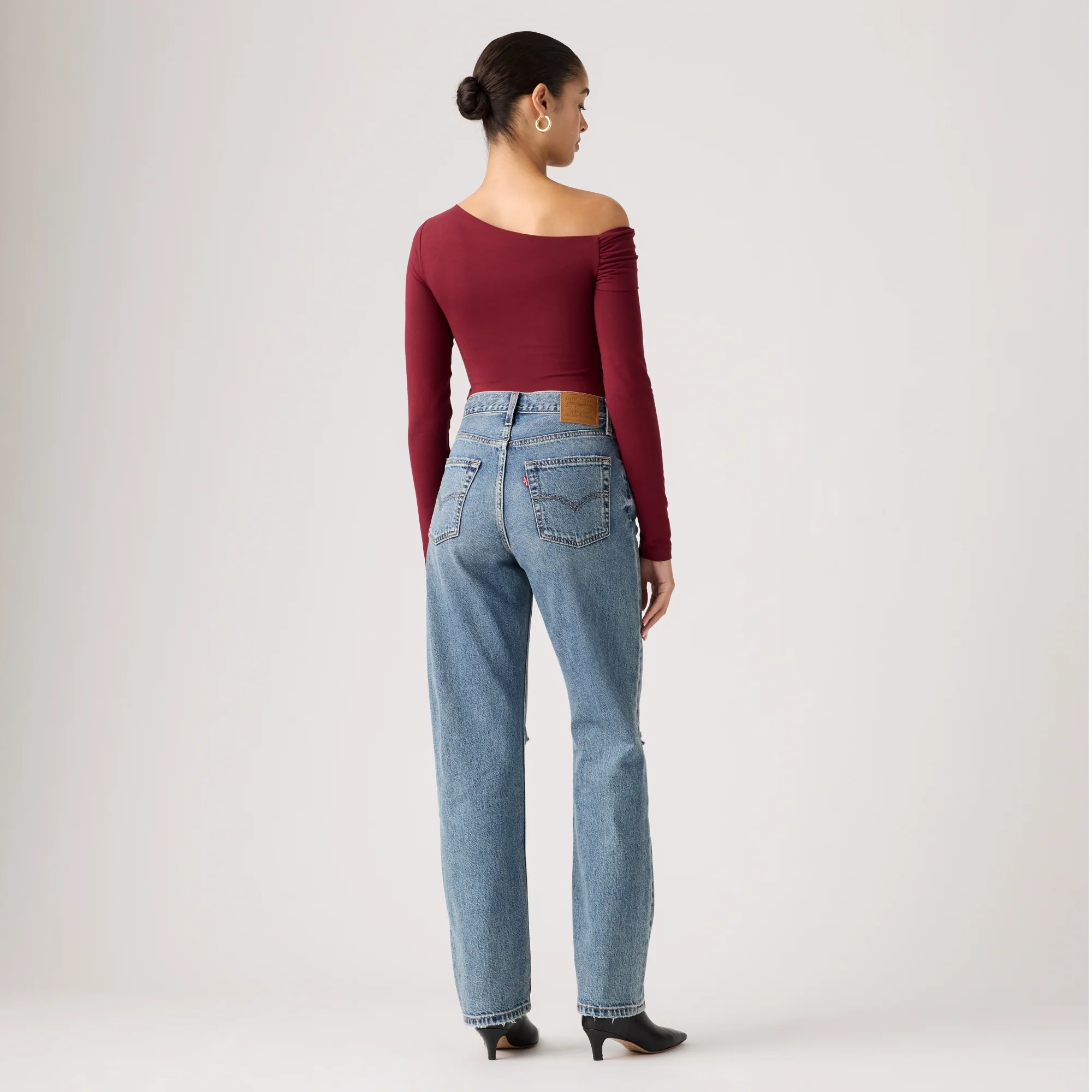 LEVI'S® WOMEN'S EASY DAD JEANS - BROWN - Image 3