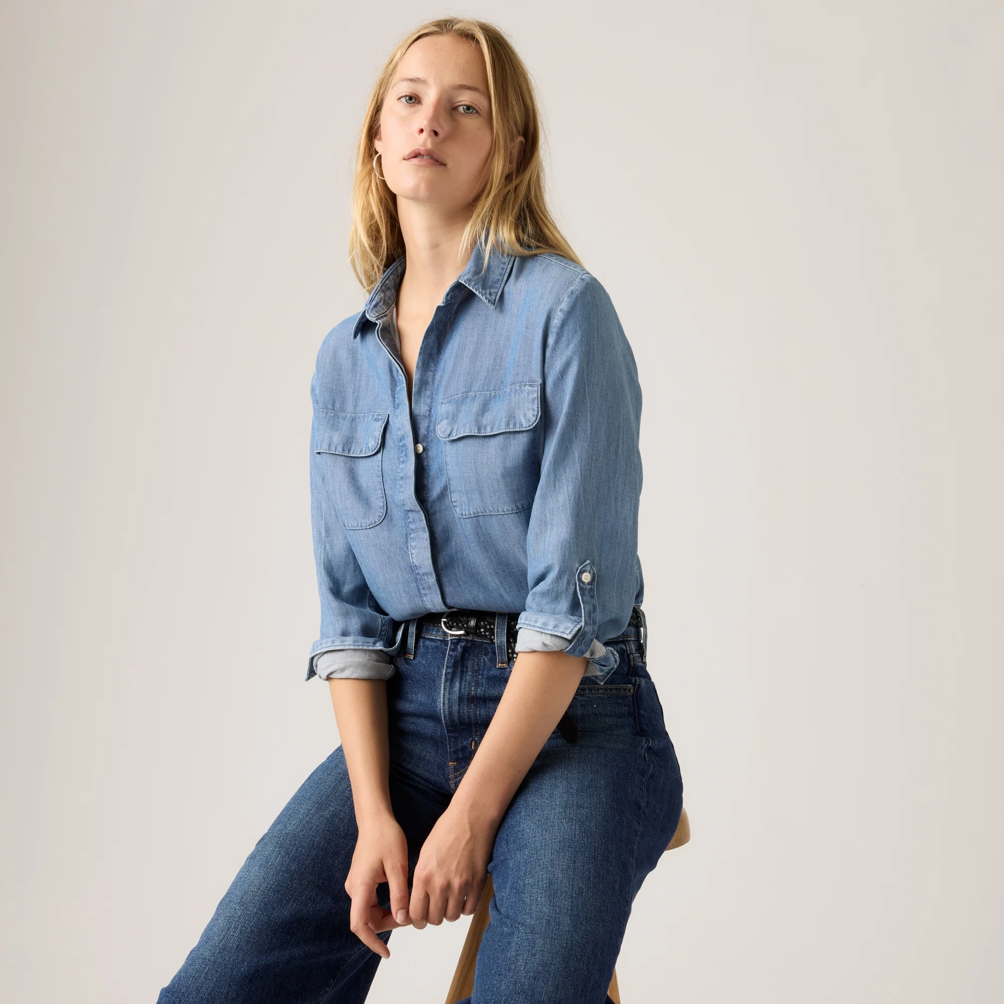 LEVI'S® WOMEN'S LIGHTWEIGHT ELAINE UTILITY SHIRT - MULTI COLOUR