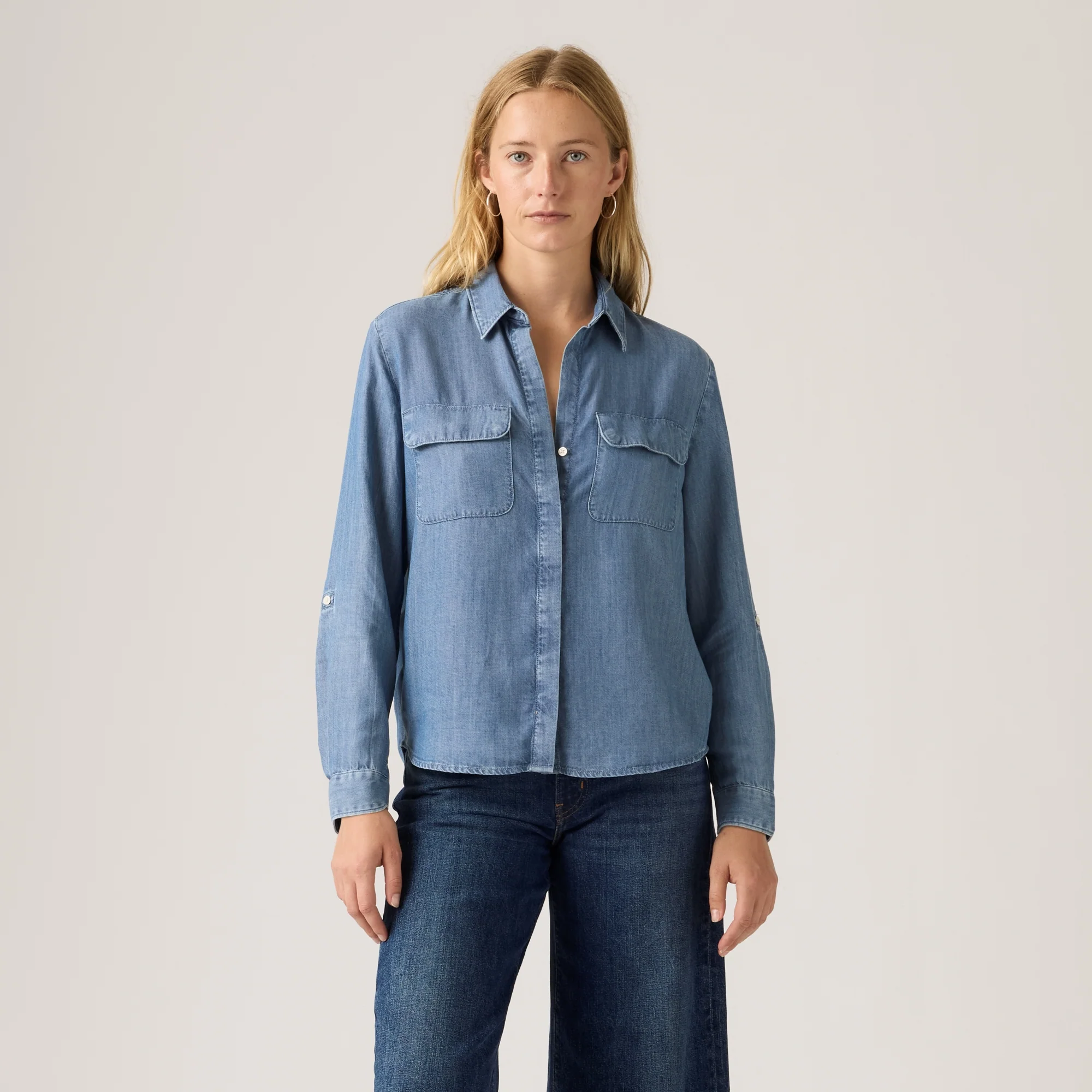 LEVI'S® WOMEN'S LIGHTWEIGHT ELAINE UTILITY SHIRT - MULTI COLOUR - Image 2