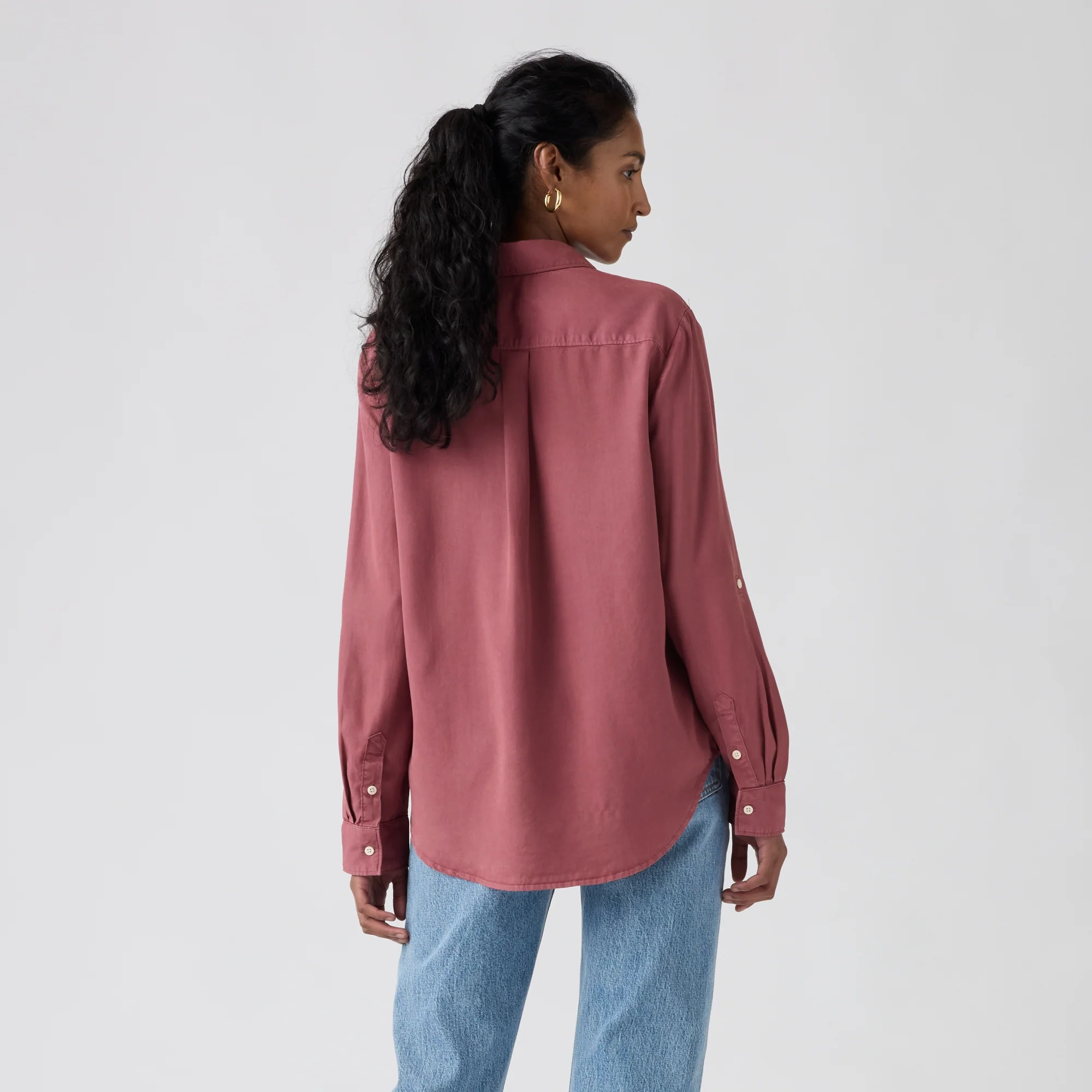 LEVI'S® WOMEN'S ELAINE UTILITY SHIRT - PINK - Image 3