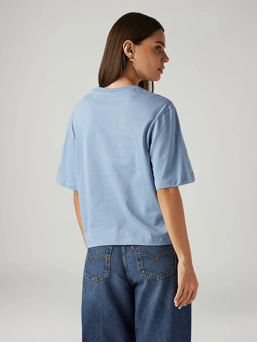 LEVI'S®  WOMEN'S FLORAL RELAXED FIT T-SHIRT - BLUE - Image 3