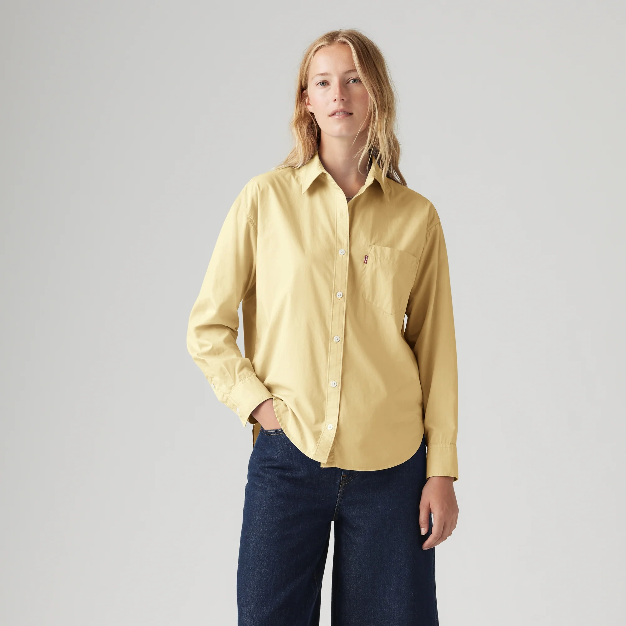 LEVI'S® WOMEN'S HARLIE BOYFRIEND SHIRT - YELLOW - Image 2