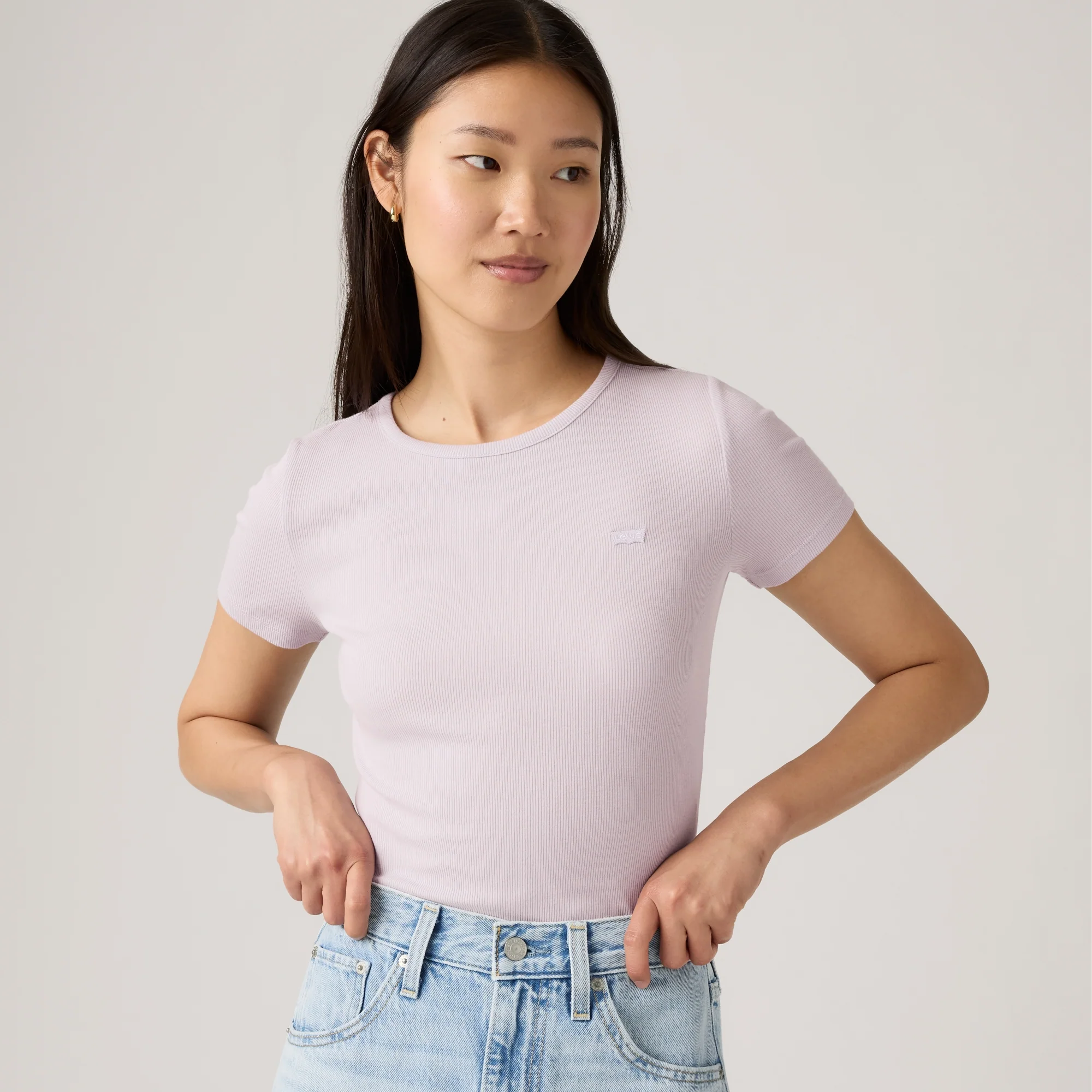 LEVI'S® WOMEN'S HAYES TEE - BLUE - Image 3