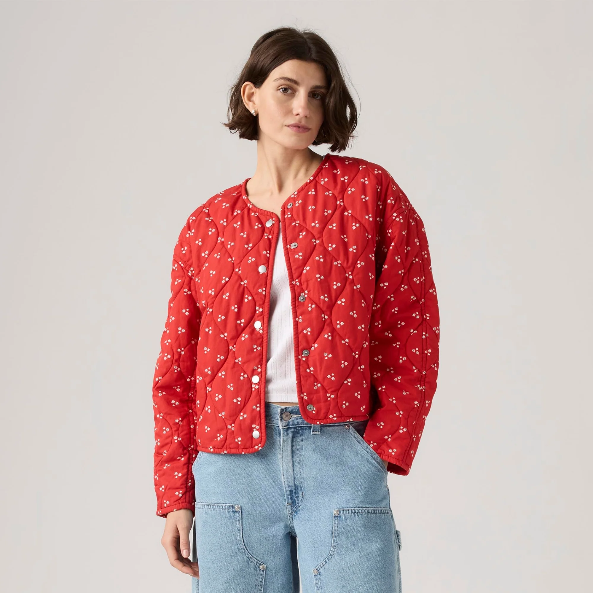 LEVI'S® WOMEN'S JOSIE QUILTED LINER JACKET - RED - Image 2
