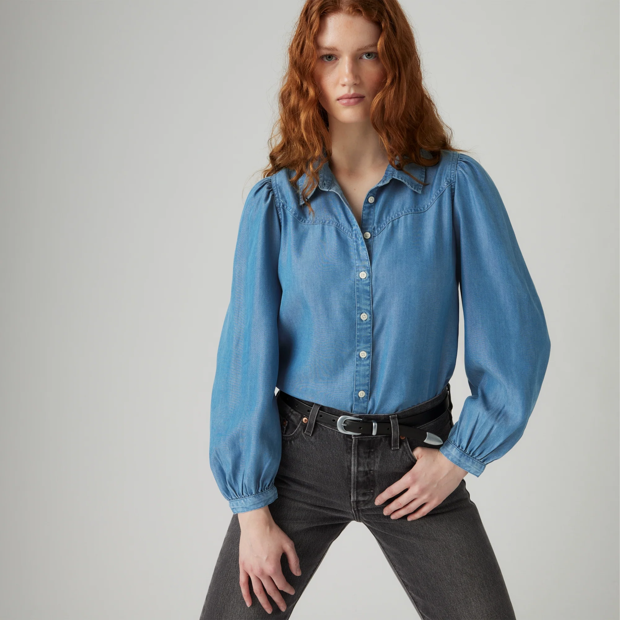 LEVI'S® WOMEN'S LIGHTWEIGHT JOURNEY WESTERN SHIRT - MULTI COLOUR