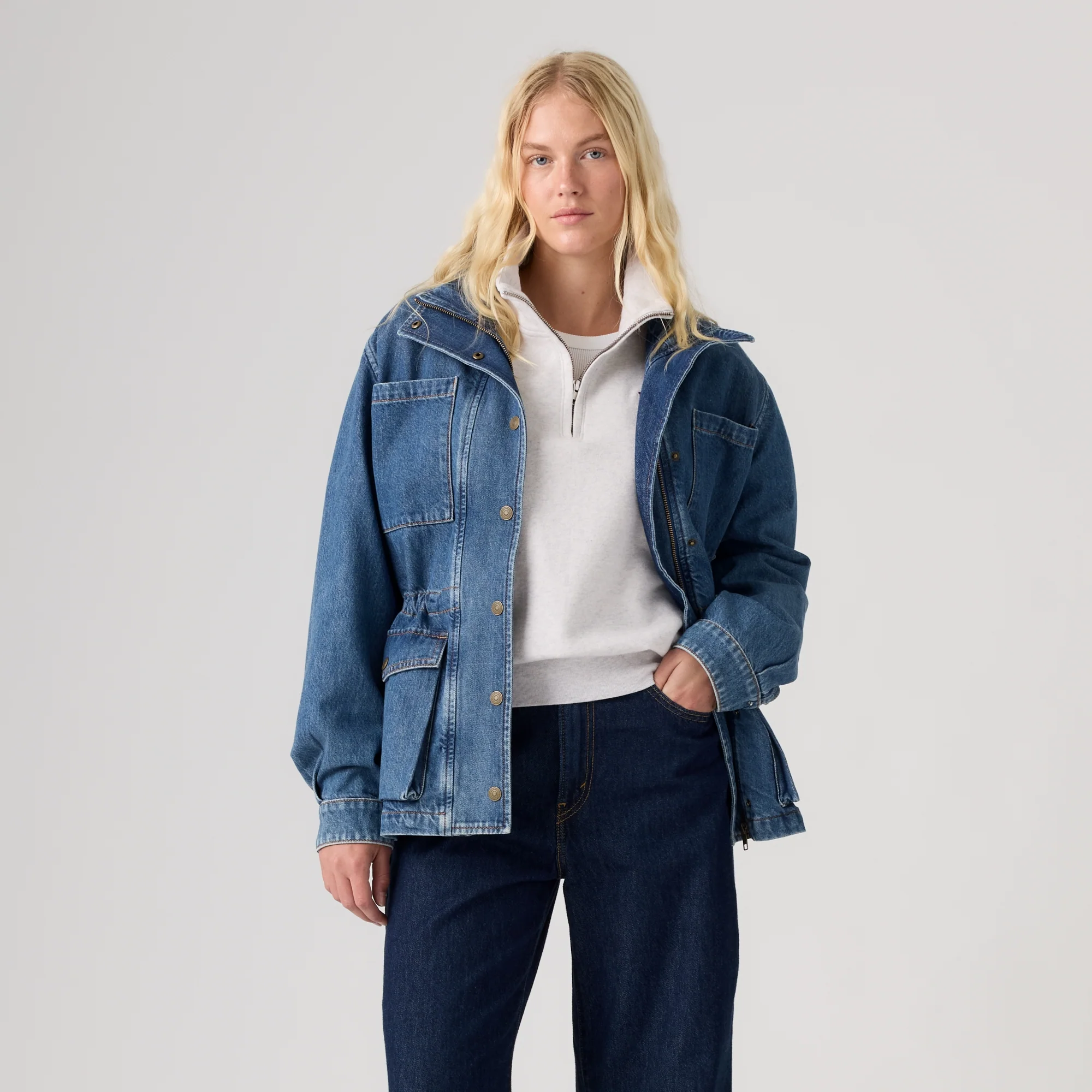 LEVI'S® WOMEN'S KARLIE UTILITY JACKET - MULTI COLOUR - Image 2