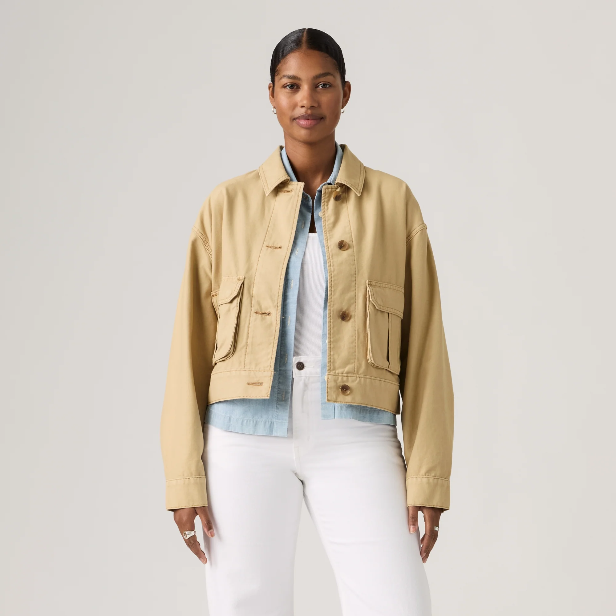 LEVI'S® WOMEN'S MARLOWE UTILITY HERITAGE JACKET - MULTI COLOUR - Image 2