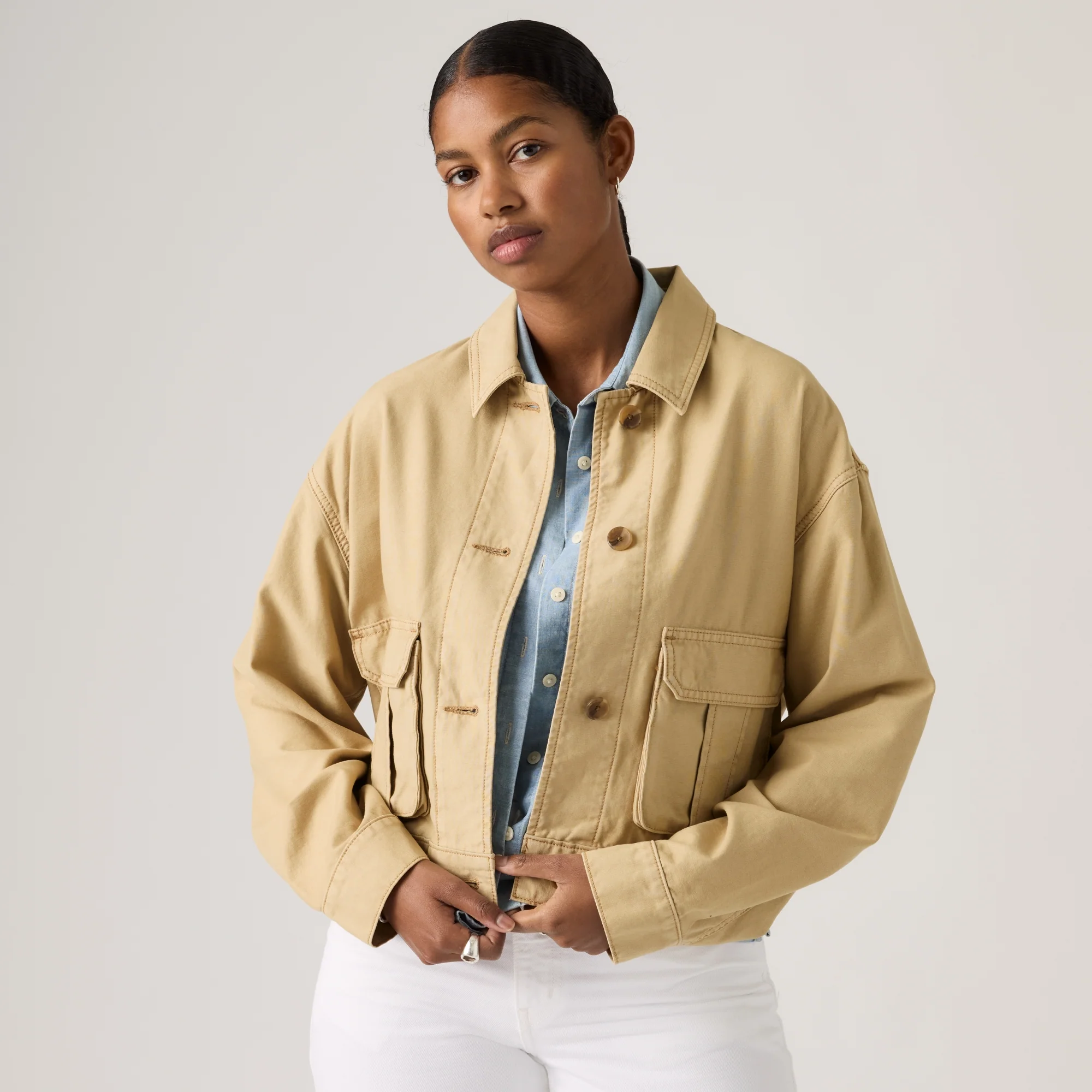 LEVI'S® WOMEN'S MARLOWE UTILITY HERITAGE JACKET - MULTI COLOUR - Image 4