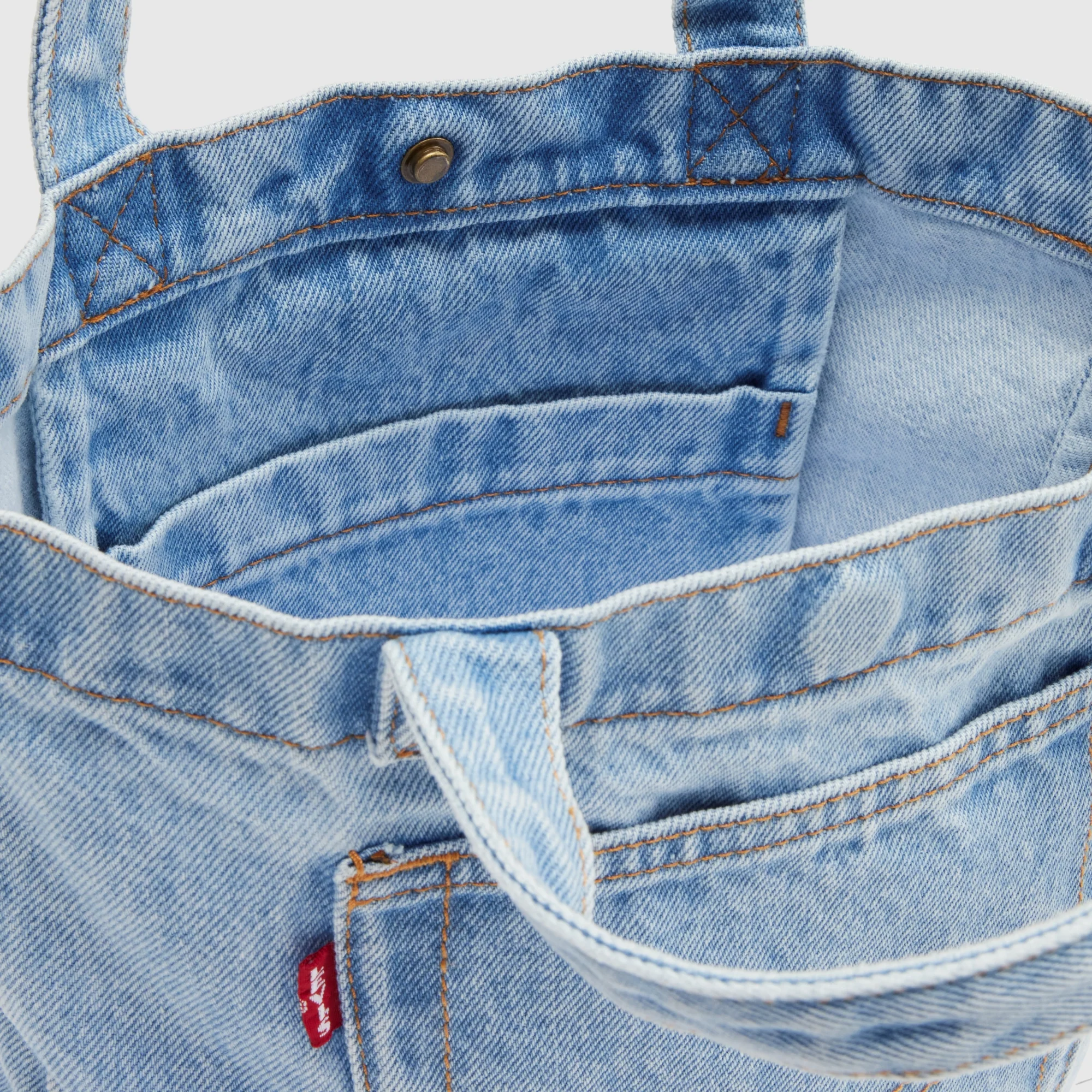 LEVI'S® WOMEN'S MINI TOTE - LIGHT INDIGO - FLAT FINISH - Image 3