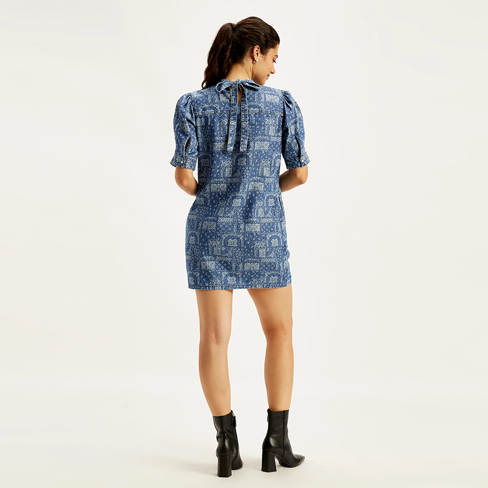 LEVI'S® WOMEN'S PAISLEY MINI DRESS - MULTI COLOR - Image 3