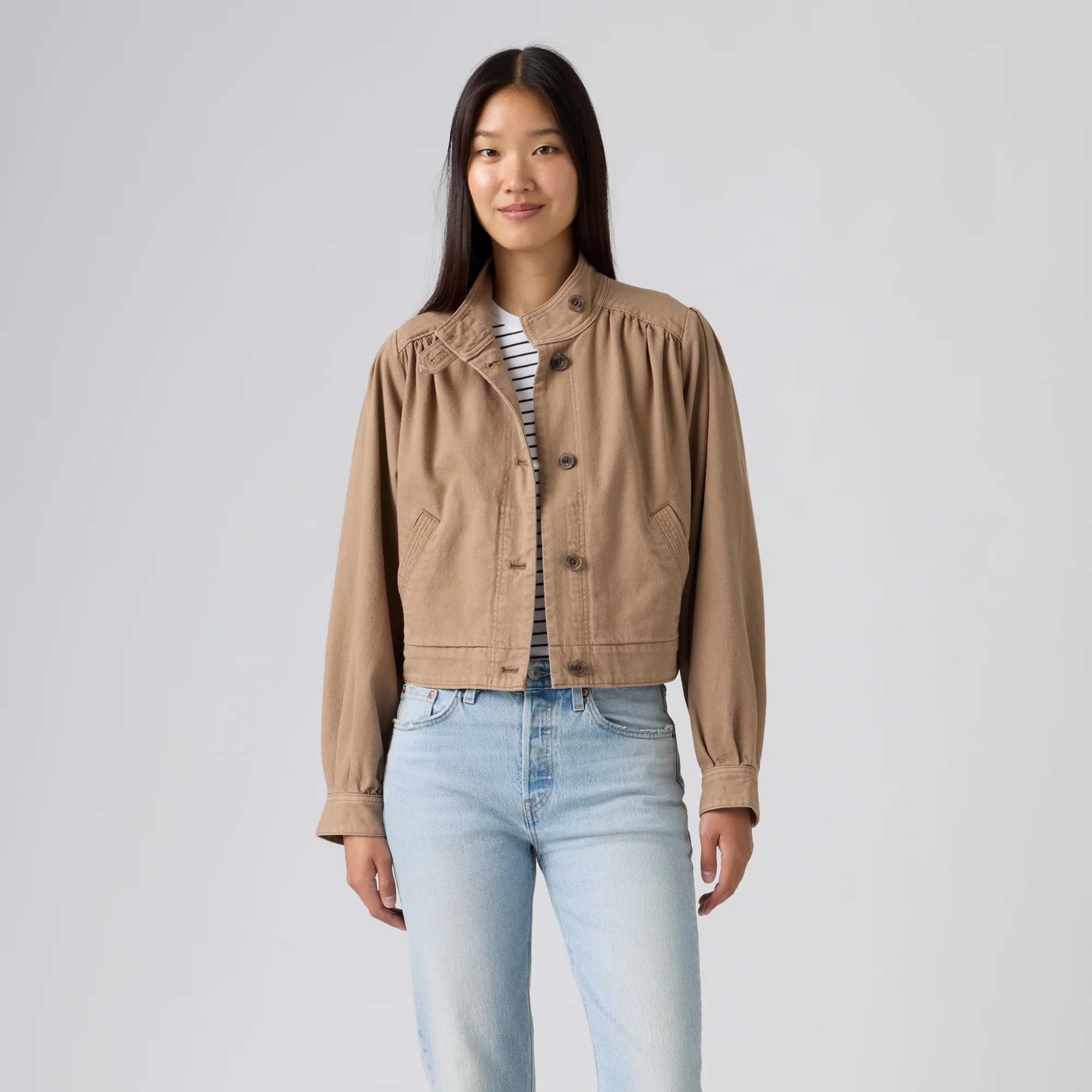 LEVI'S® WOMEN'S PARKER PRETTY SHORT COAT - MULTI COLOUR - Image 2
