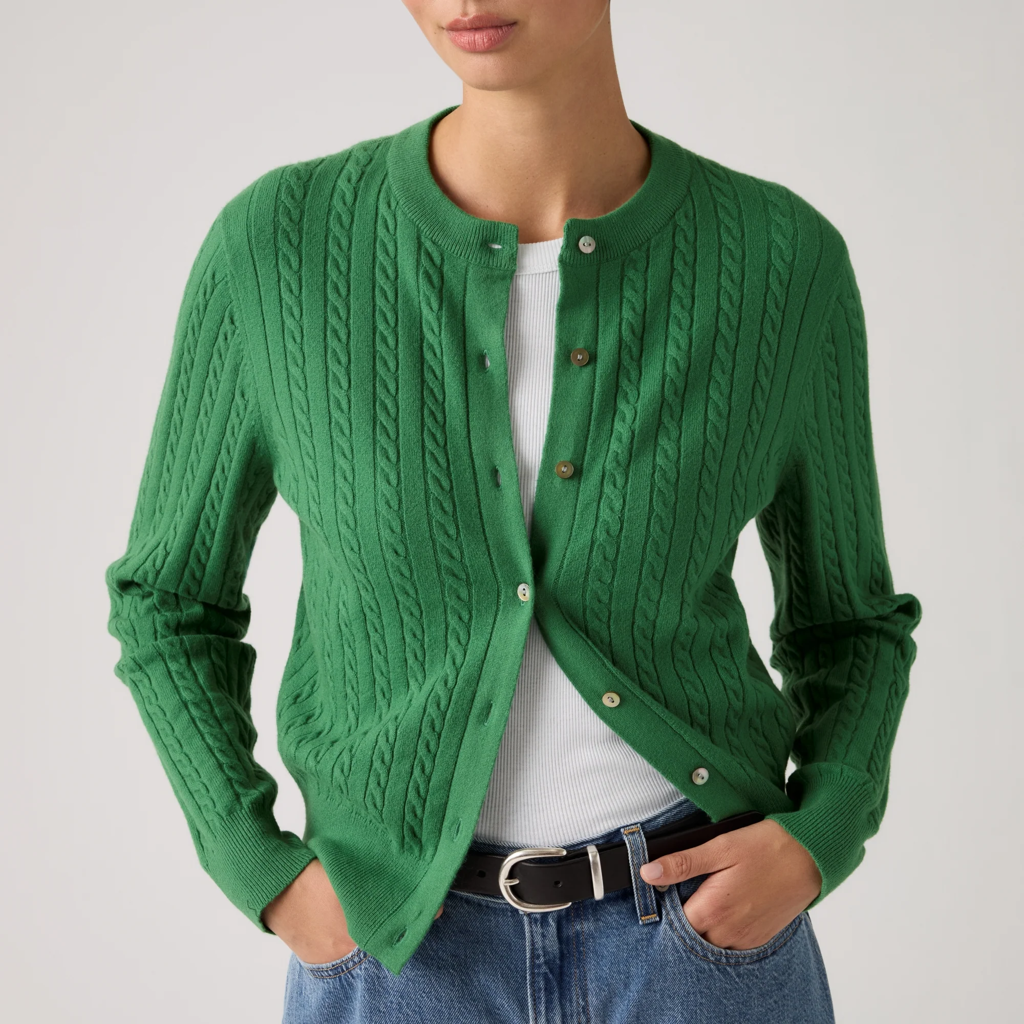 LEVI'S® WOMEN'S SUPERSOFT CREWNECK CARDIGAN - MULTI COLOUR - Image 4